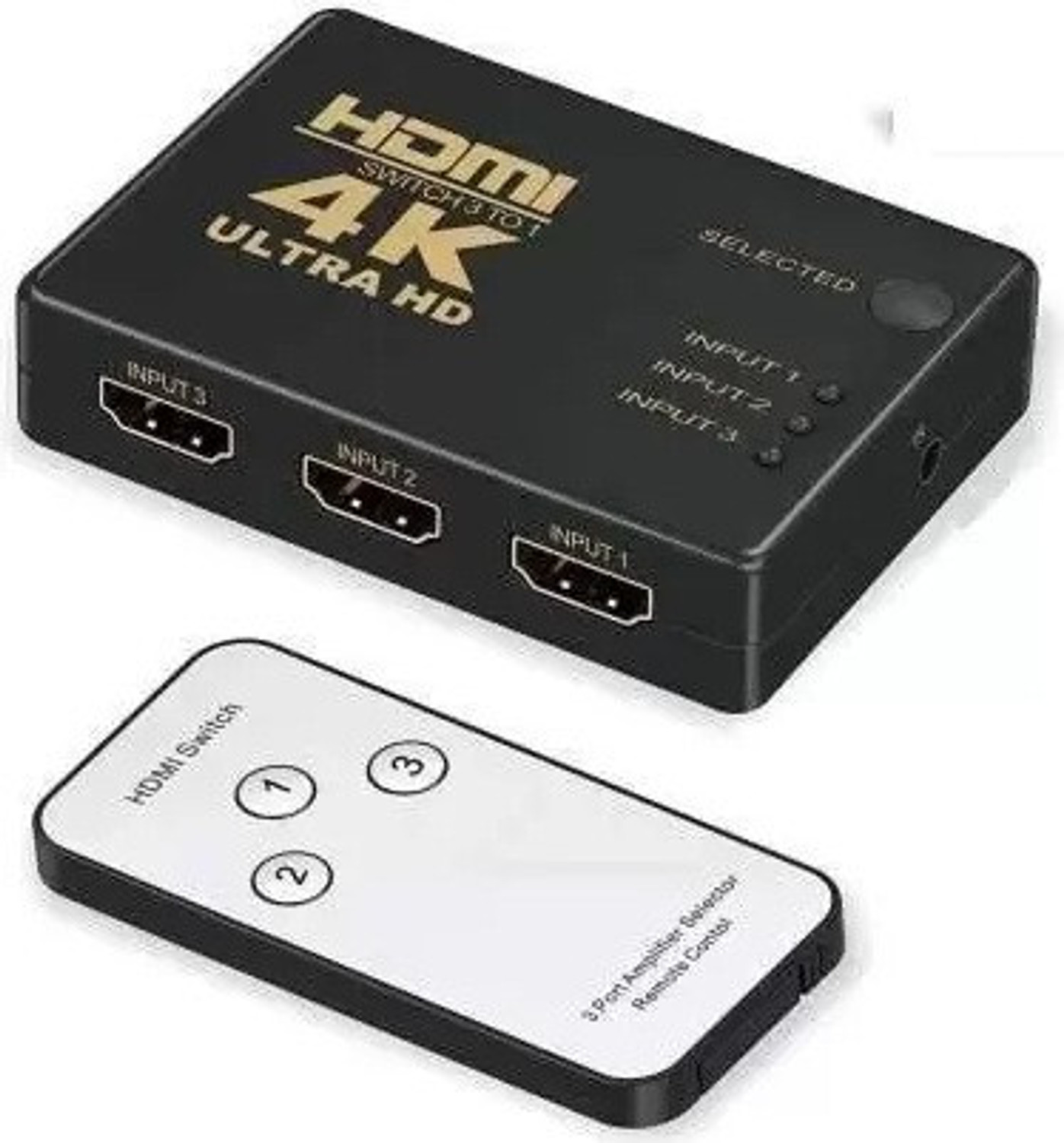 Image of Mak World TV-out Cable 3 Port HDMI Switch Box Switcher 3 in 1 Out, Supports 3D 1080P
