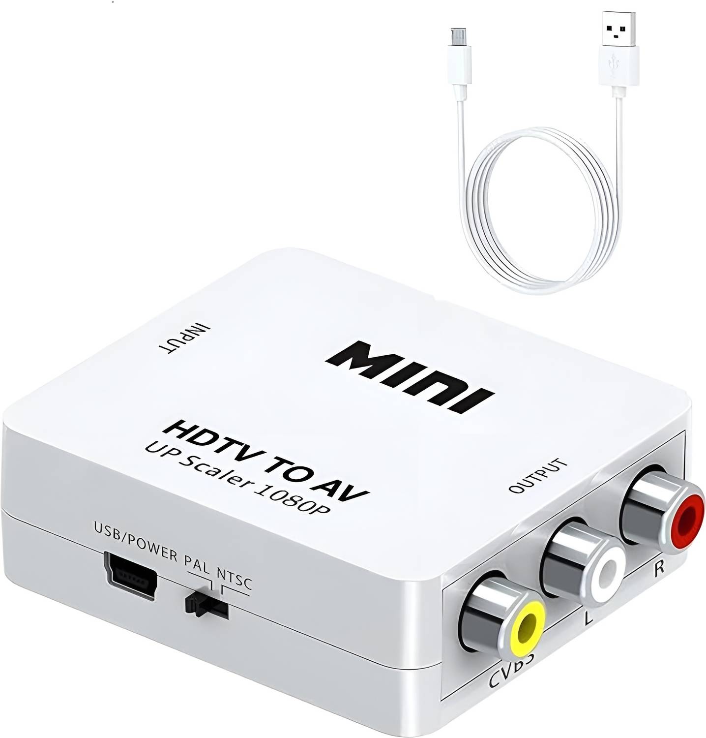 SDMINITEK TV-out Cable HDMI to AV Converter With HDMI2AV 1080P A