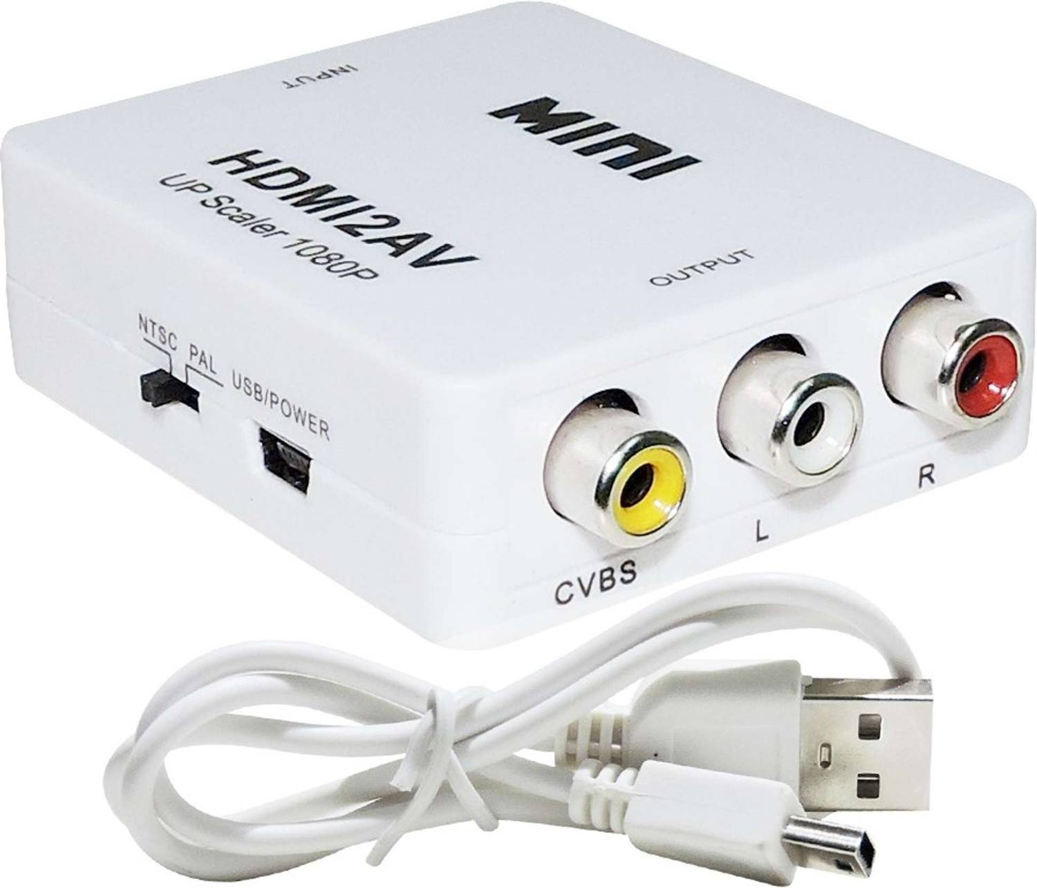 SDMINITEK TV-out Cable HDMI to RCA Video Converter Full HD 108