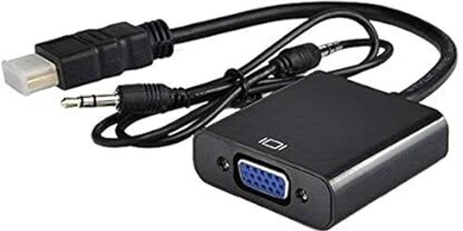 ALRITO TV-out Cable HDMI Male to VGA Female Video Converter Adapter Cable with sound Aux Cable