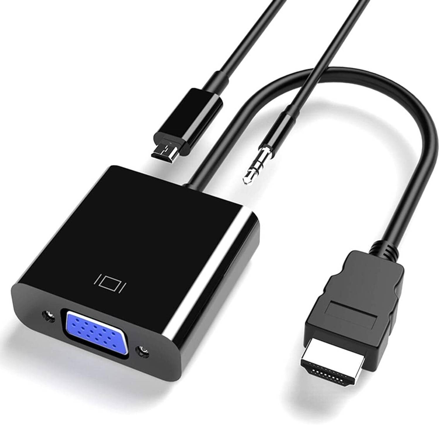 NeroEdge TV-out Cable HDMI to VGA Adapter High-Speed 1080P HDTV