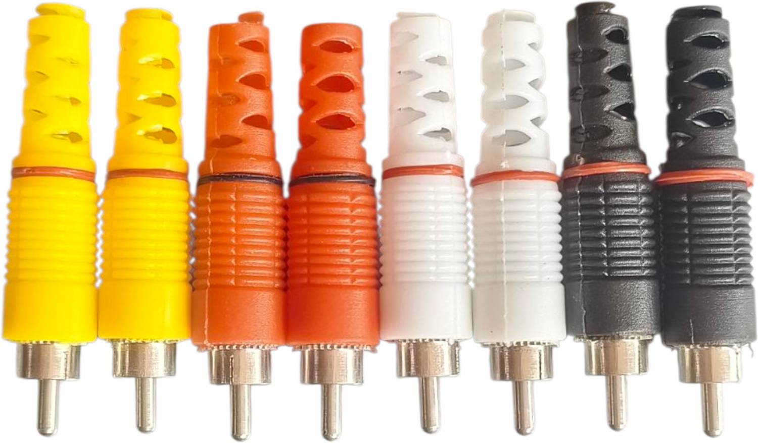 XFIDENT TV-out Cable Audio Video Connector (Pack Of 8Pcs Multicolor)
