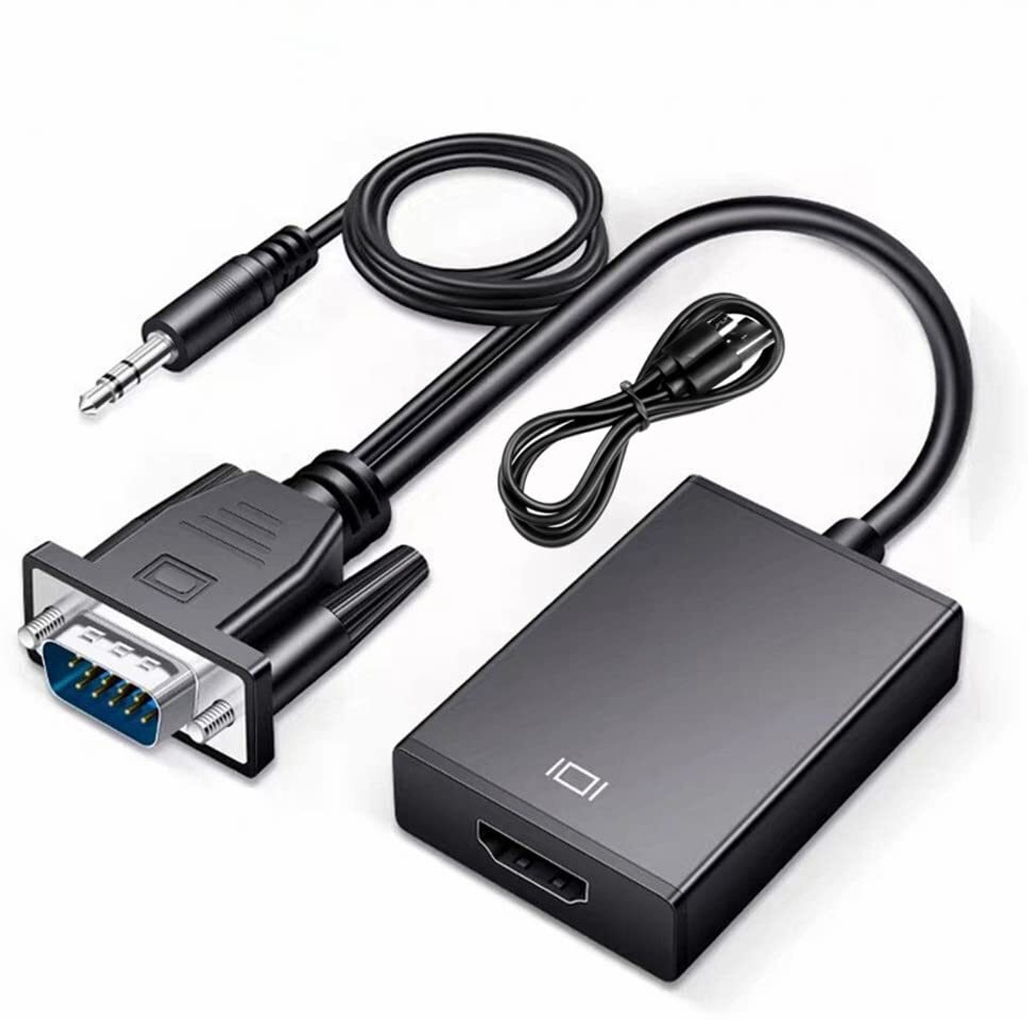 Image of Zeptrox TV-out Cable VGA to HDMI Converter Adapter for Audio and 1080P Video Support