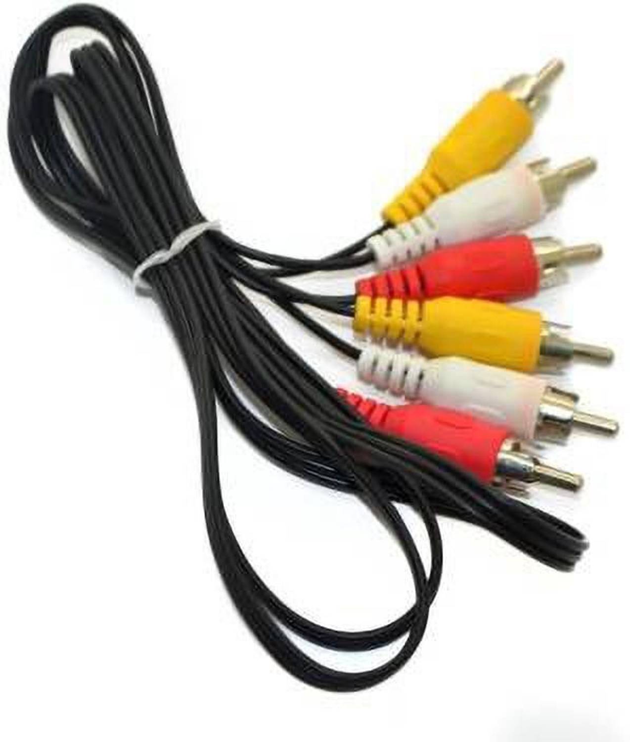 ARSHUB TV-out Cable Audio Video Cable Tv, Set box, home theater, 3 + 3 Pin