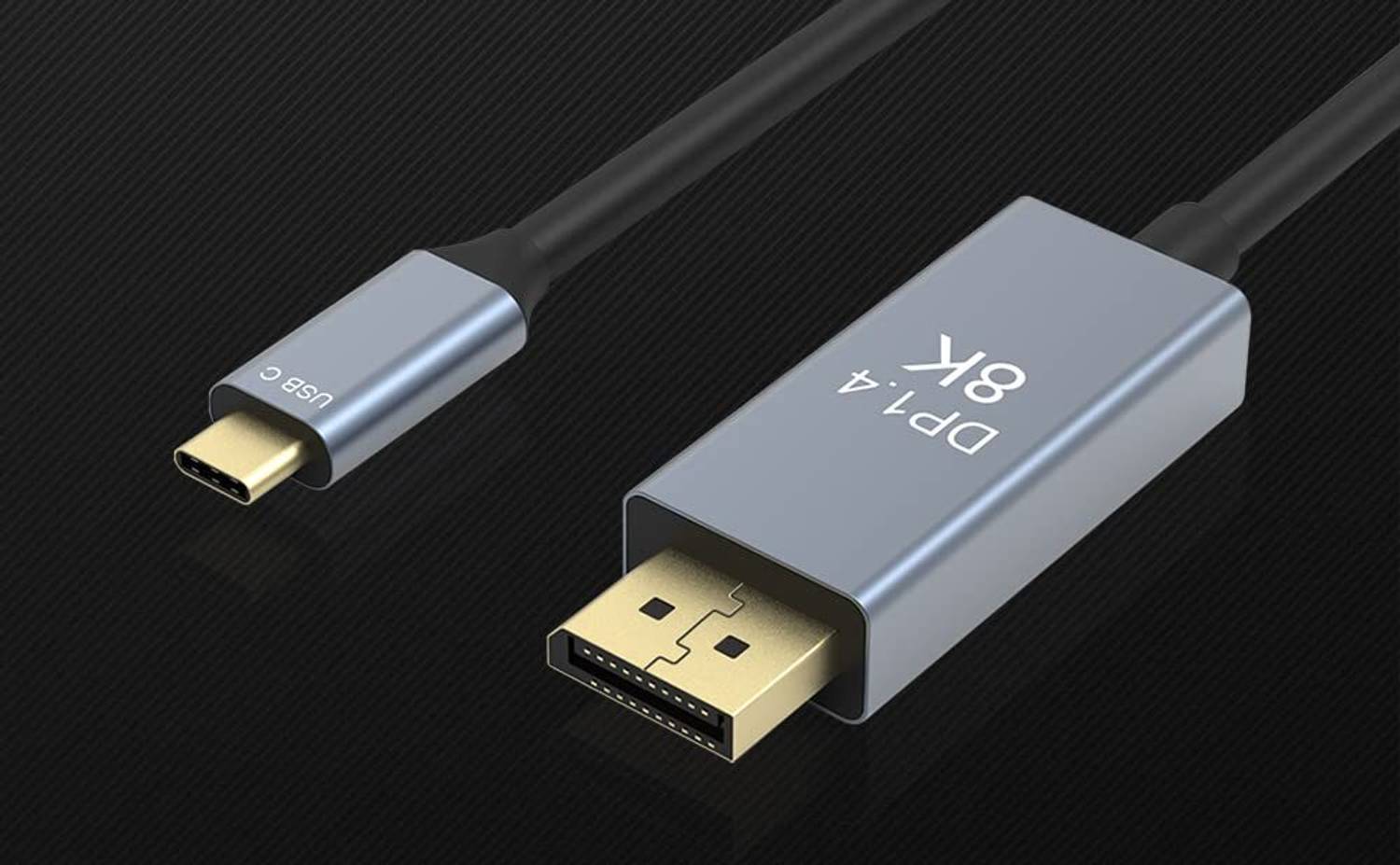 Carecase TV-out Cable USB C to Displayport Cable 8K 60Hz,4K 144Hz Thunderbolt 3 to Displayport Cable