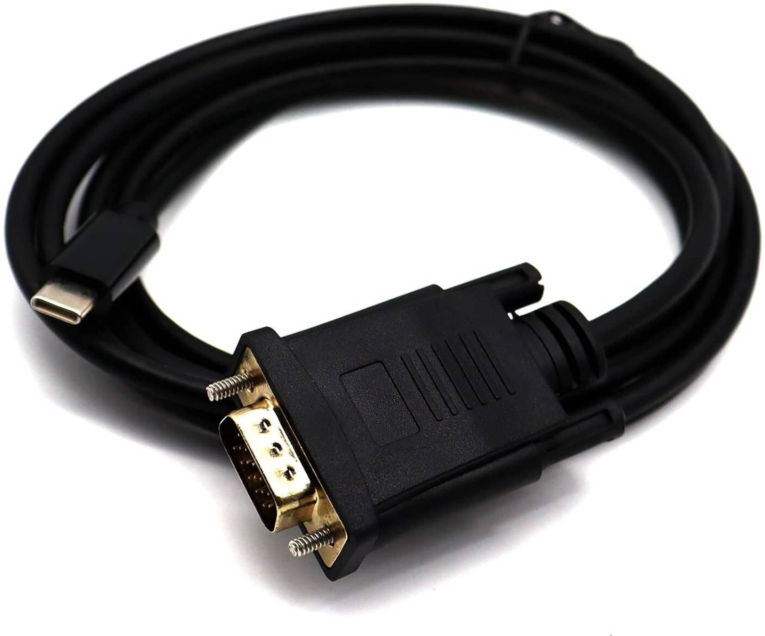 microware TV-out Cable Type C to VGA Cable, 1.5m, for Monitor, Desktop, Projector