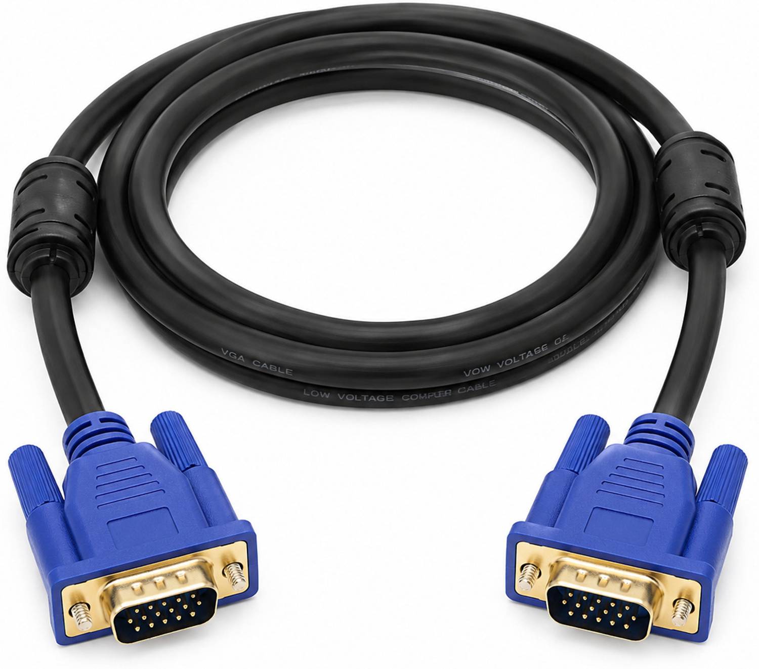 VULCUN TV-out Cable VGA Cable For PC, Monitor, Projector, TV & LCD