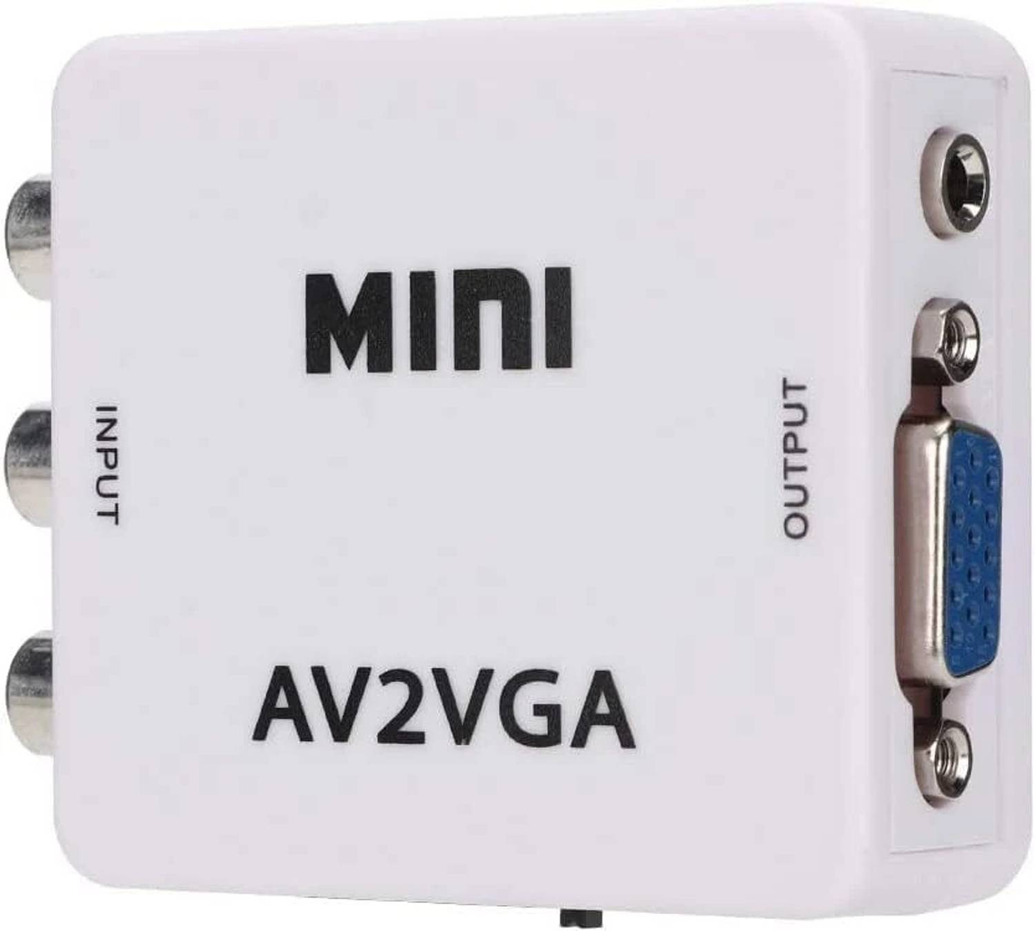 Sancy TV-out Cable Mini HD AV to VGA Video Converter with 3.5mm