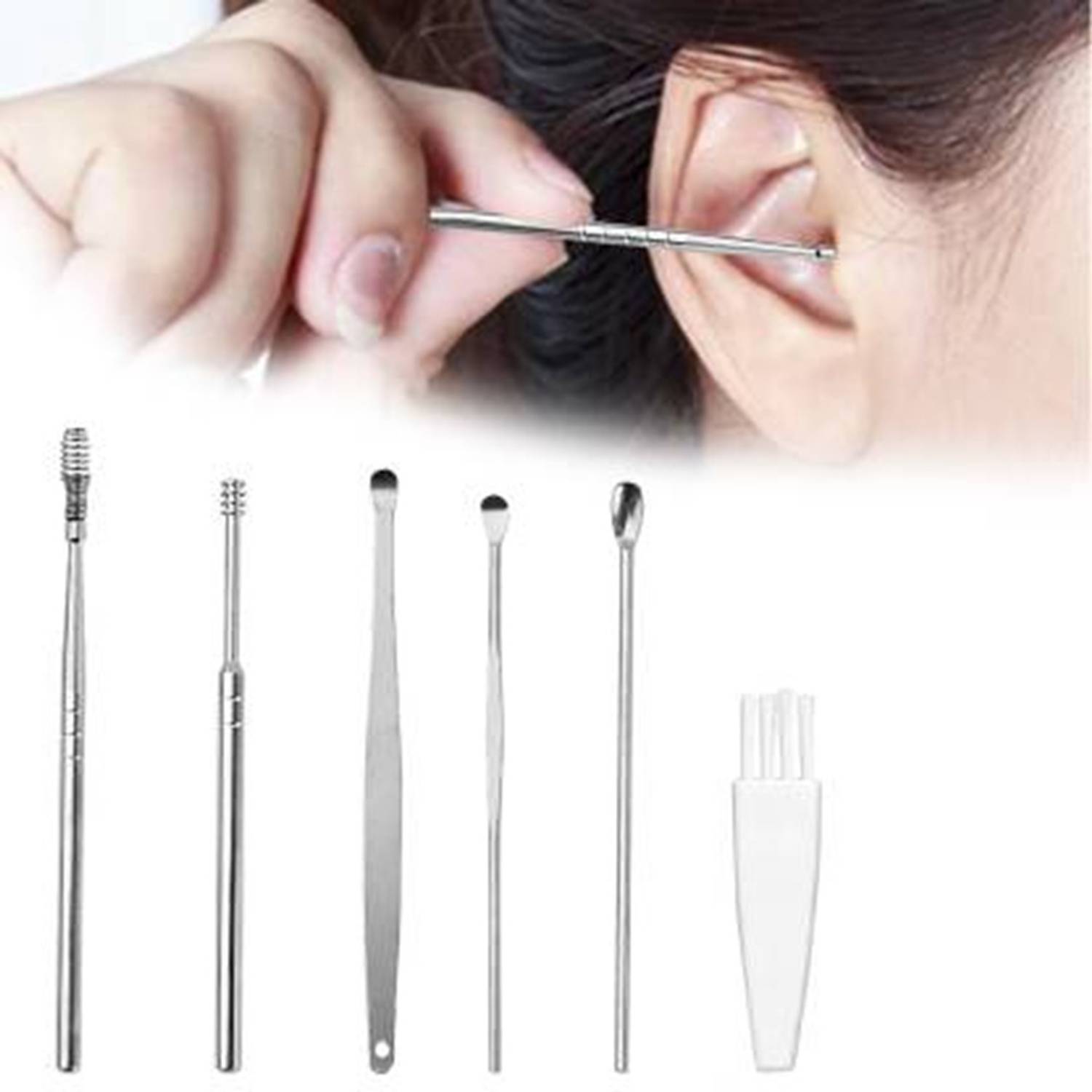 Breyers Safety Ear wax Remover Ear Wax Cleaner Kit(6 pcs)