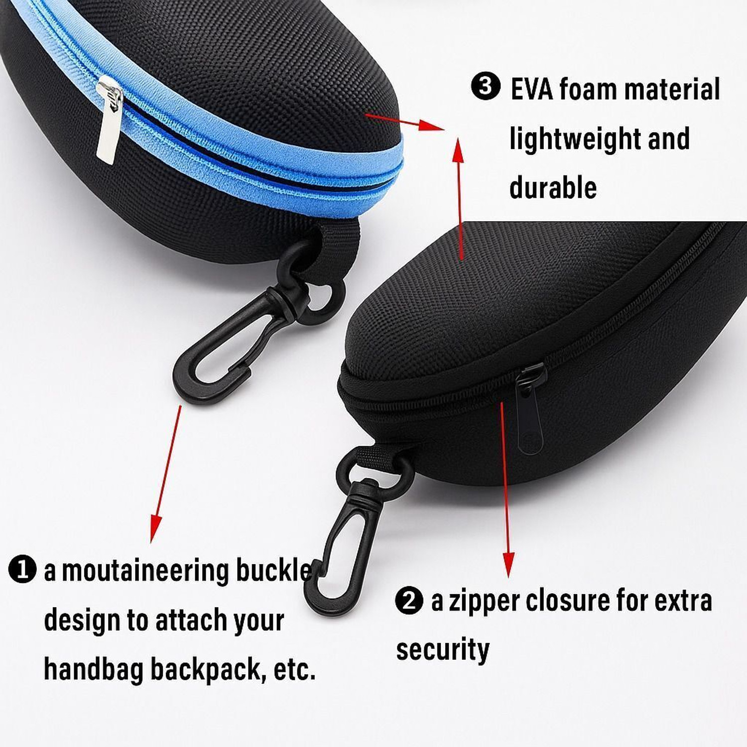 Image of Jaxz Eyewear JAXZ Premium Sunglass Zip Cover(Random Zip Color) Pouch