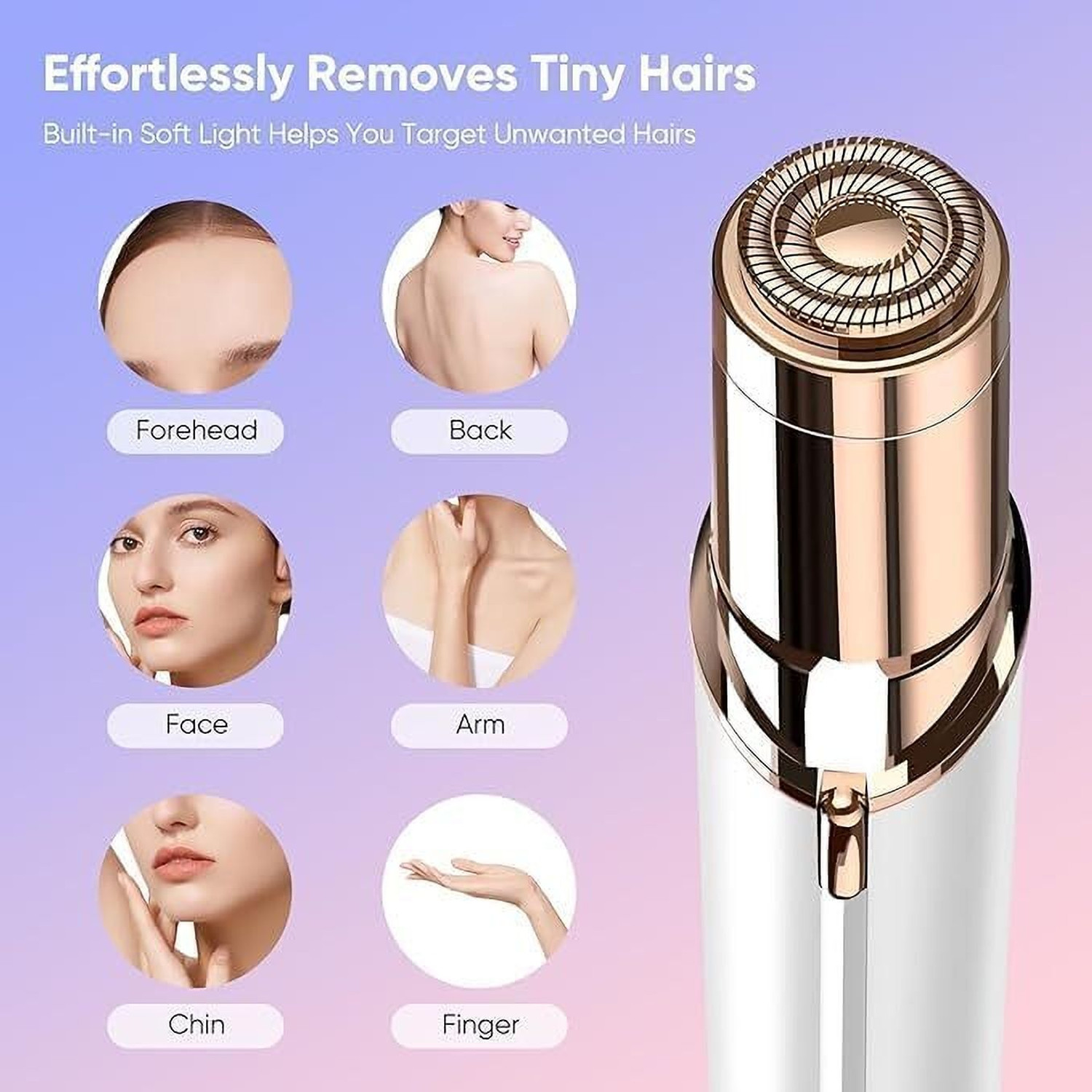 Image of Tortoise zone Electric Hair Removal Shaver With Battery for Women