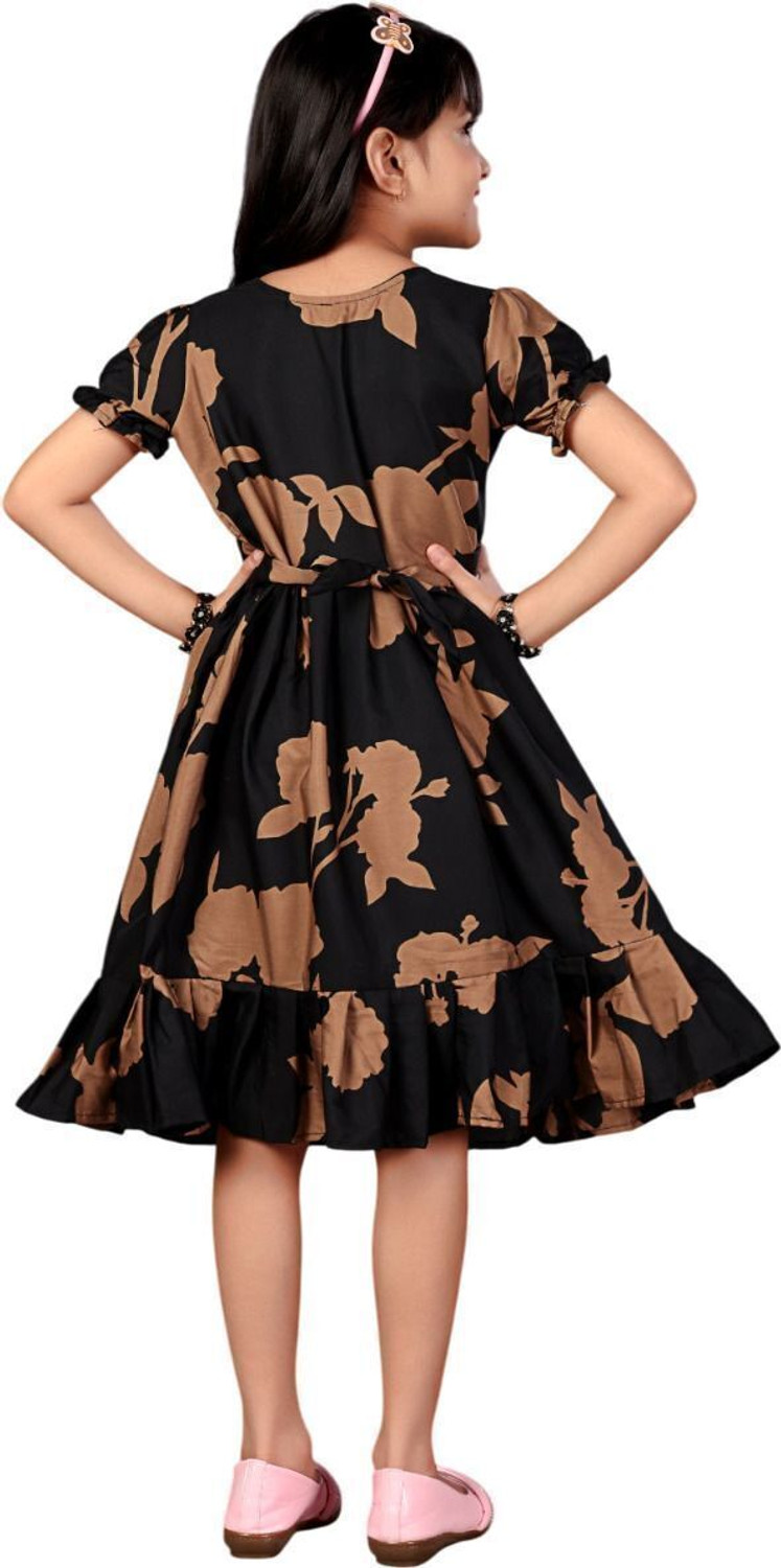 Image of Nautiful Printed Mother & Daughter Dress Twinning Set
