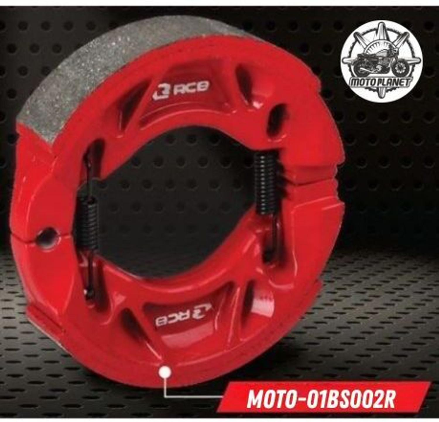 Image of MOTO PLANET 01BS002R MOTO-01BS002R Rear Brake Shoe