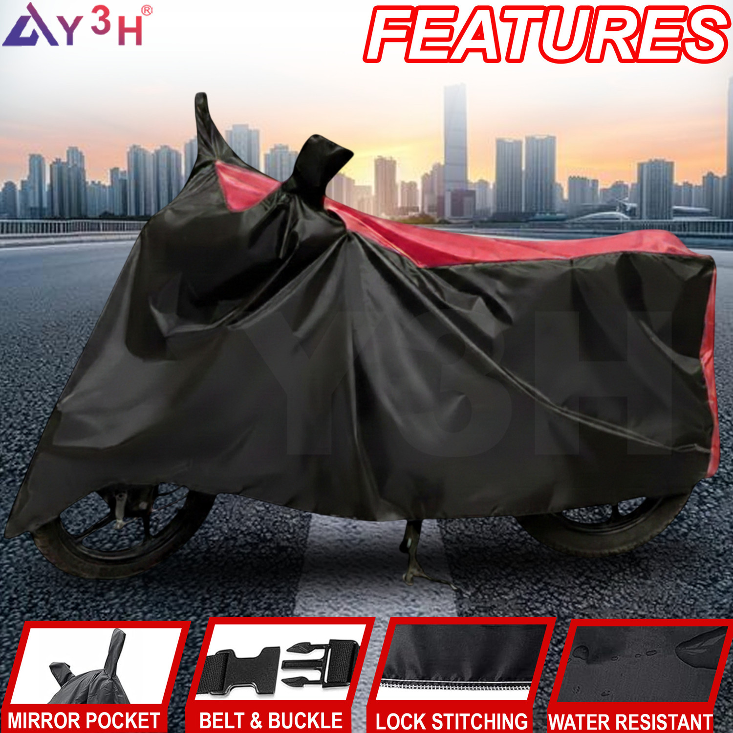 Image of Y3H Two Wheeler Cover for Honda
