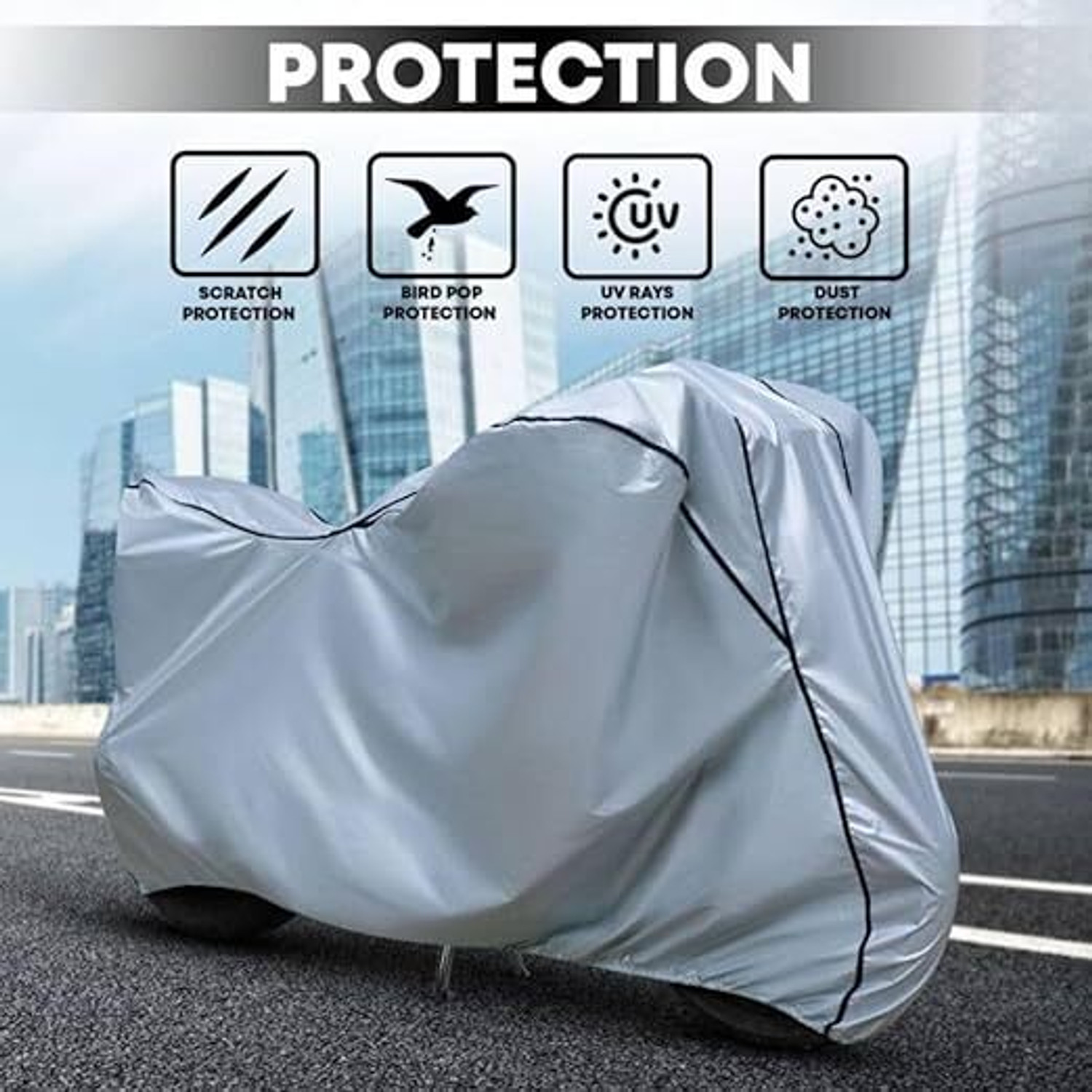 Image of pocket bazar Waterproof Two Wheeler Cover for Bajaj