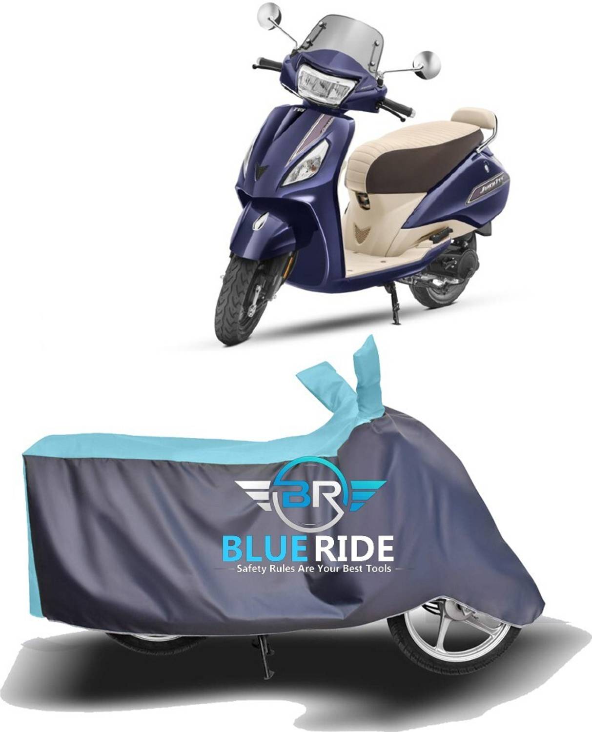 AJSTAR Waterproof Two Wheeler Cover for TVS