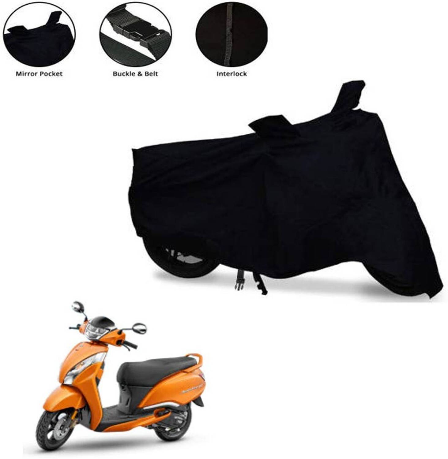Aamaya Store Waterproof Two Wheeler Cover for TVS