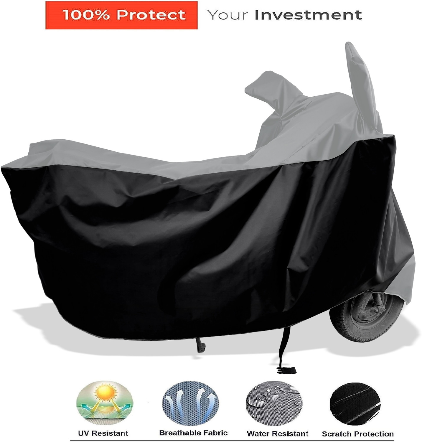 Image of Amexride Two Wheeler Cover for Honda