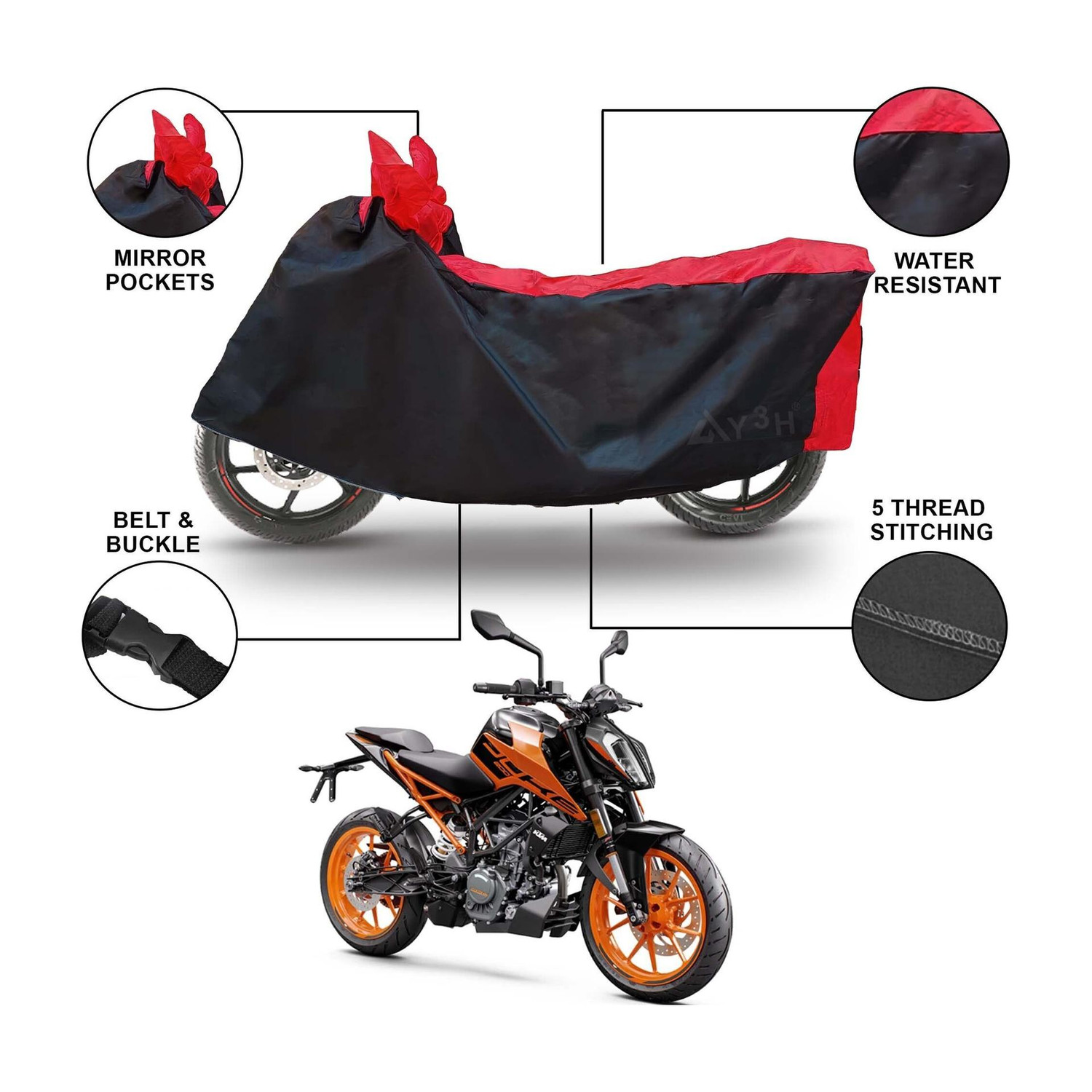 Image of Y3H Two Wheeler Cover for KTM