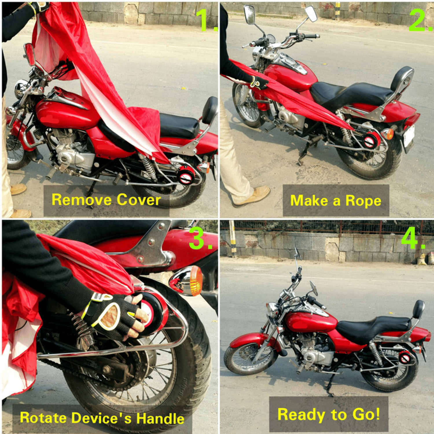 Image of BIKE BLAZER Waterproof Two Wheeler Cover for Universal For Bike