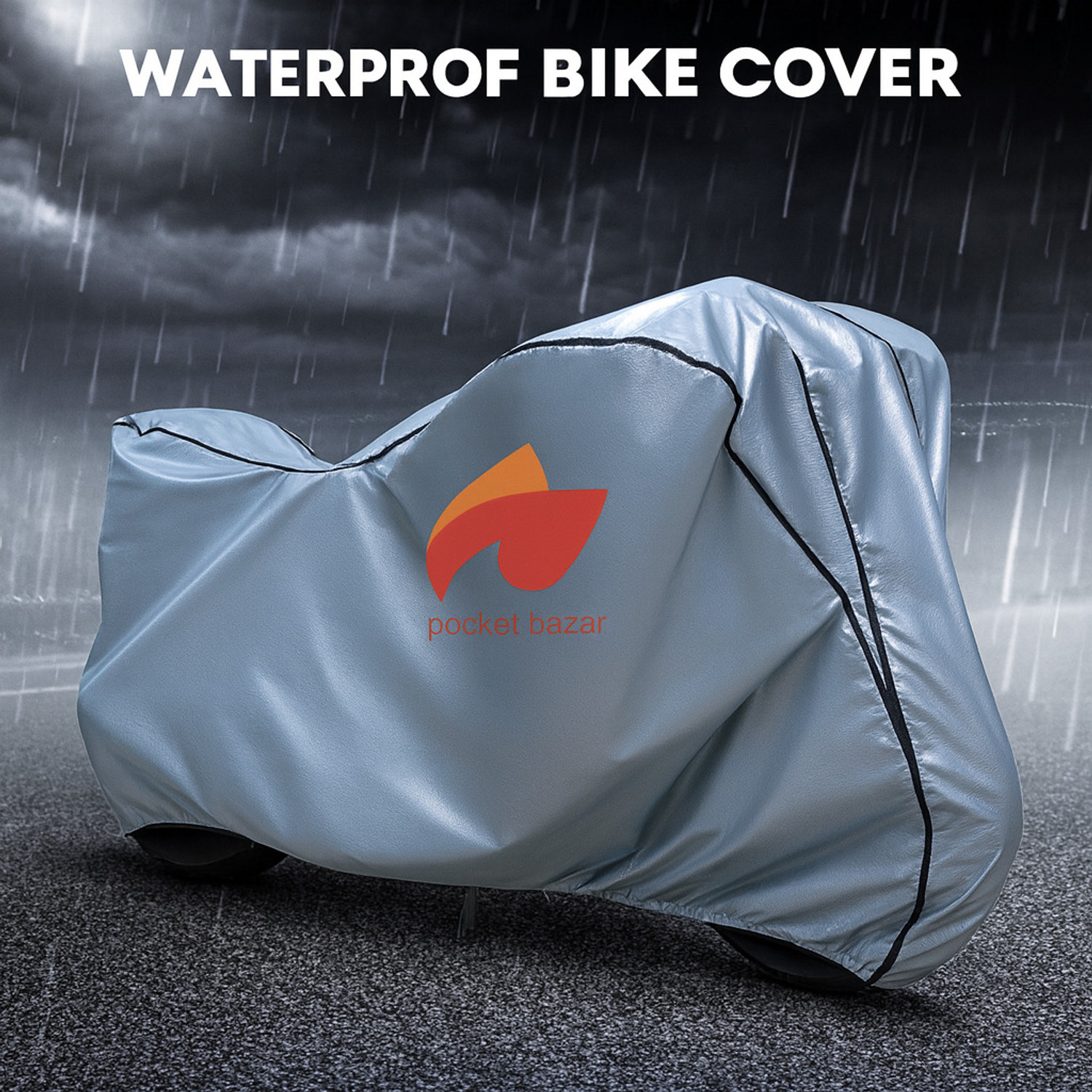 Image of pocket bazar Waterproof Two Wheeler Cover for Royal Enfield