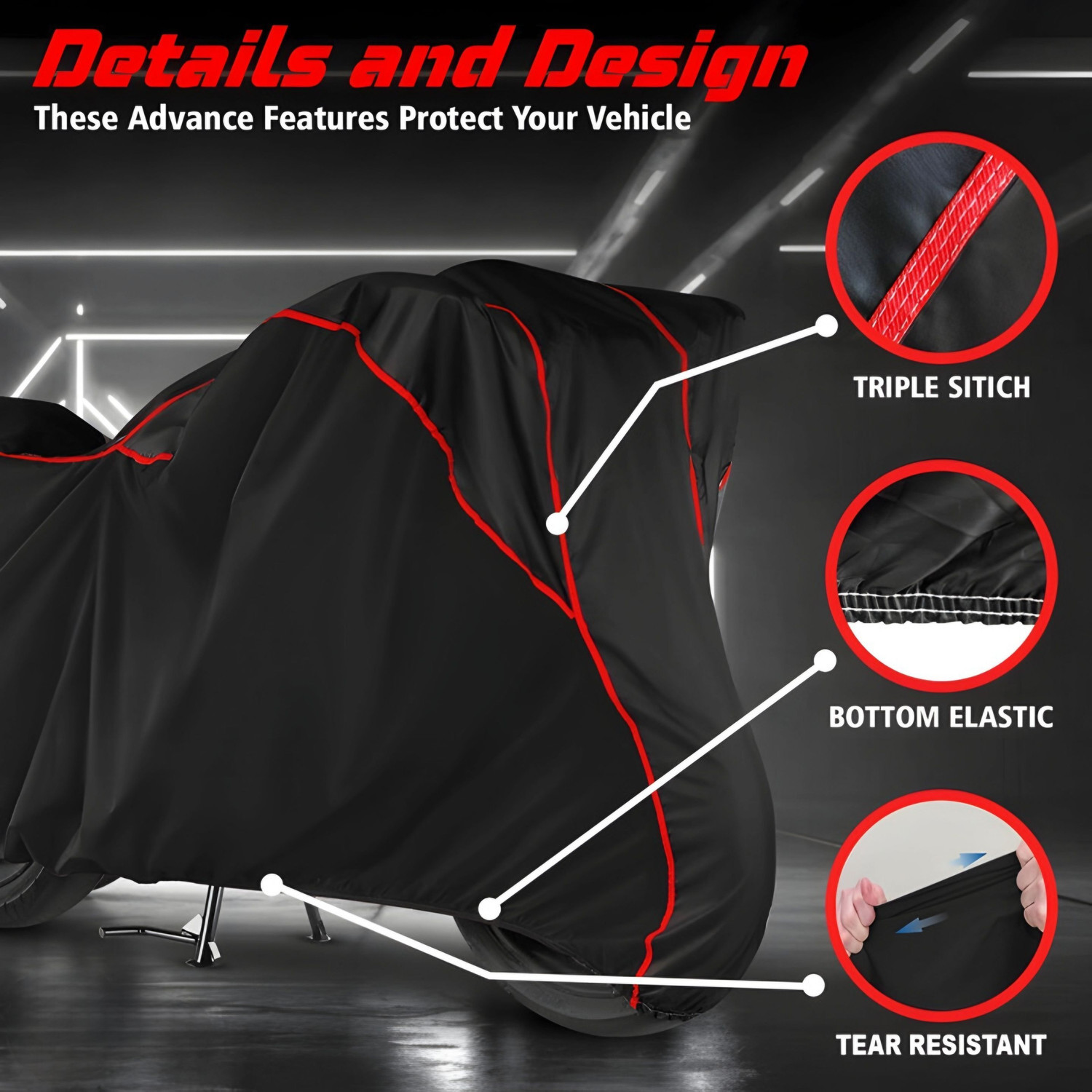 Image of WXR Waterproof Two Wheeler Cover for Honda