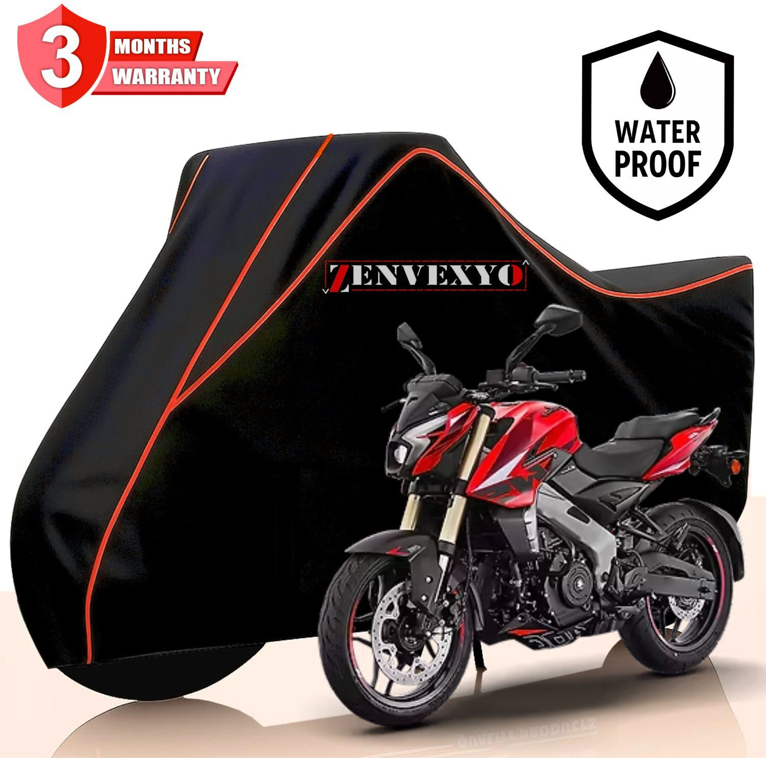 Image of ZENVEXYO Waterproof Two Wheeler Cover for Bajaj