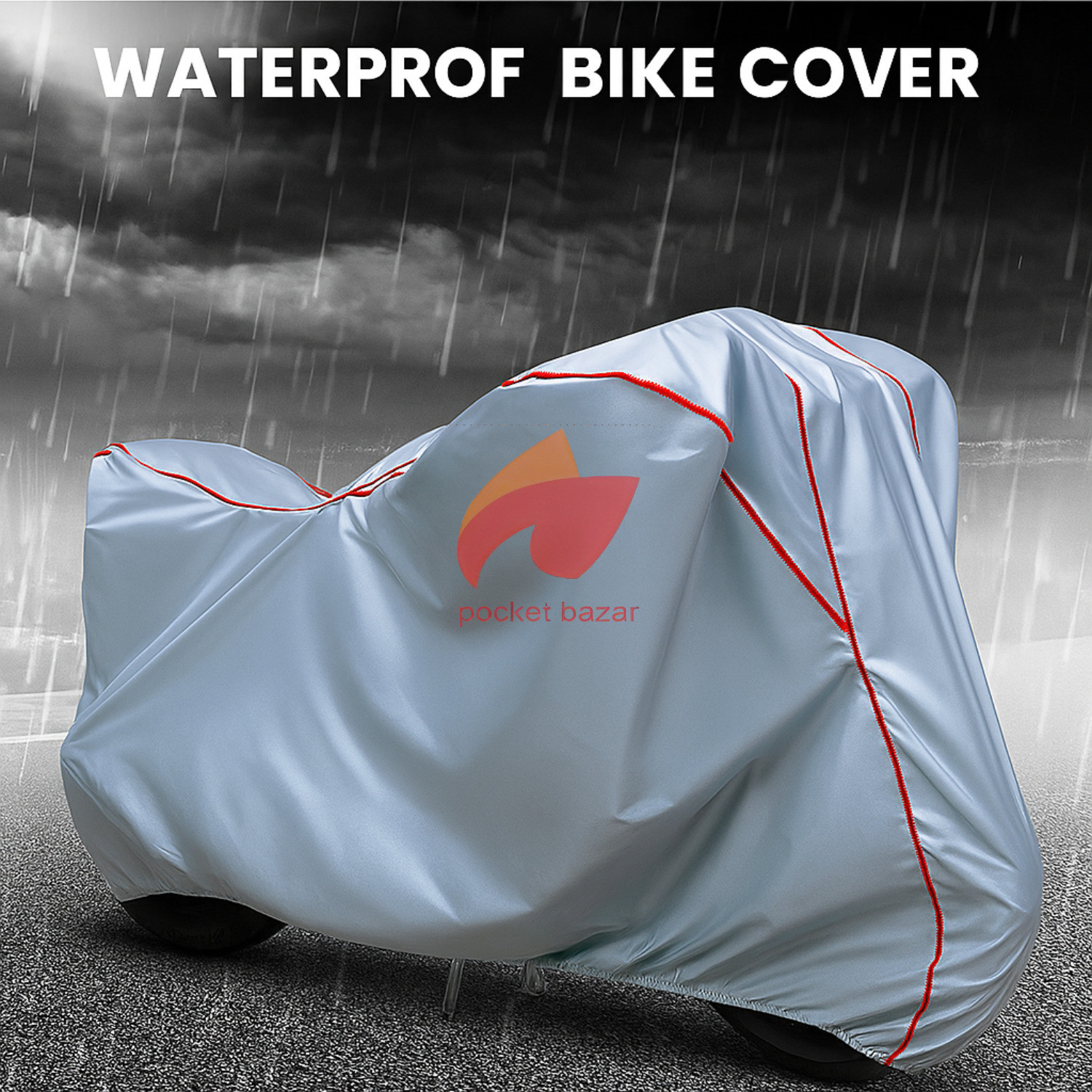 Image of pocket bazar Waterproof Two Wheeler Cover for Honda