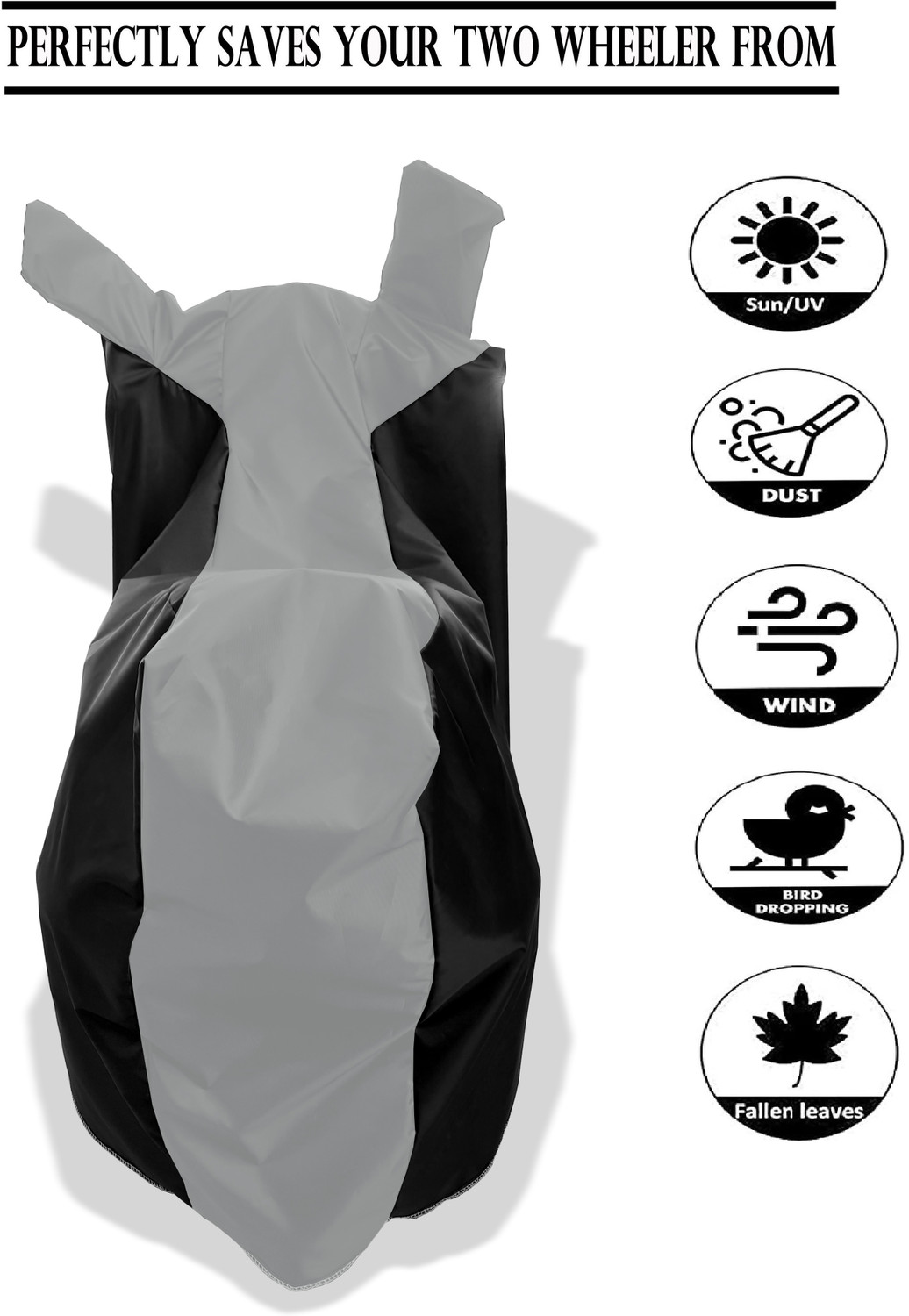 Image of Amexride Two Wheeler Cover for Honda
