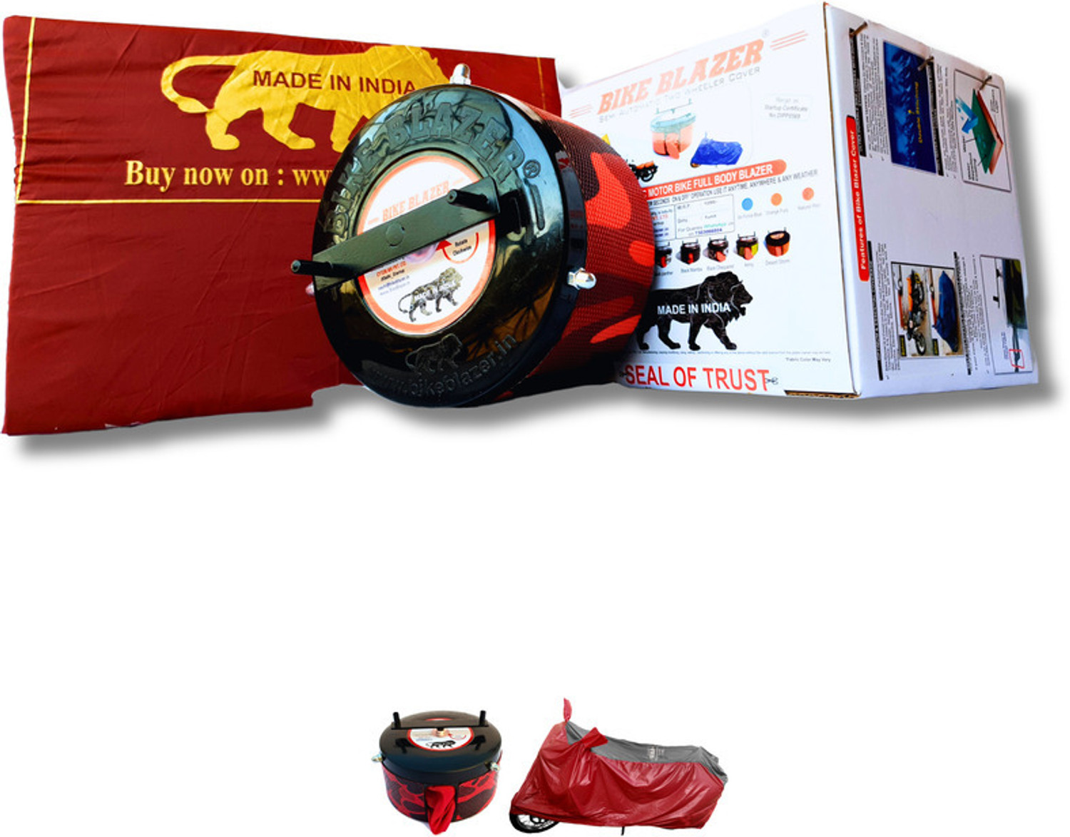 Image of BIKE BLAZER Waterproof Two Wheeler Cover for Universal For Bike