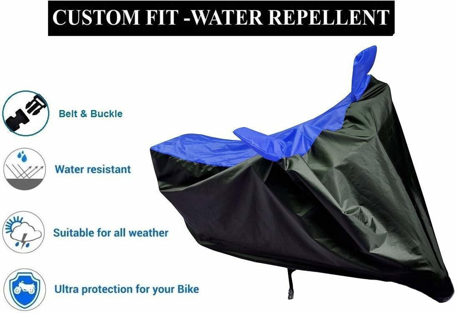 Image of GRTN INTERNATIONAL Waterproof Two Wheeler Cover for Bajaj