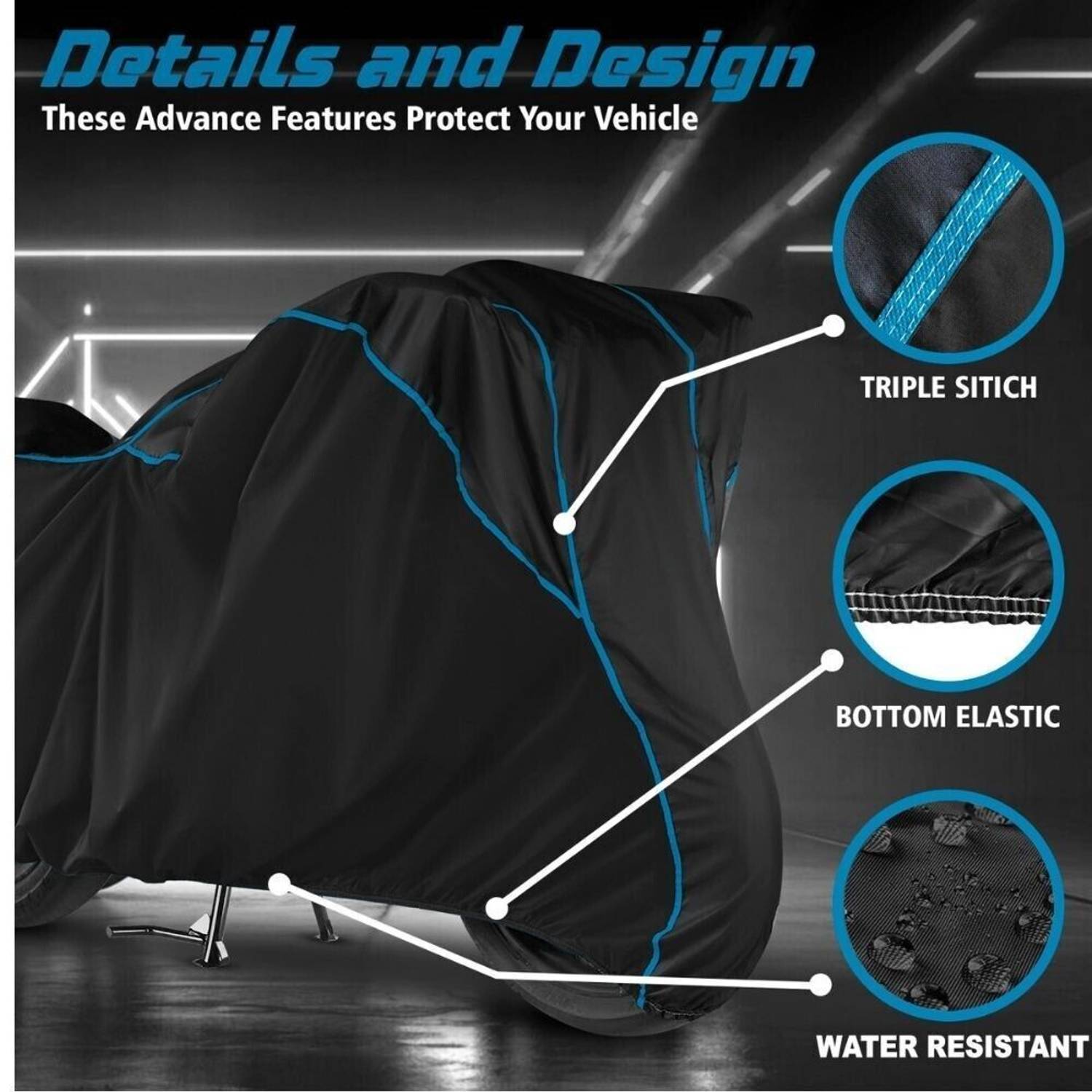 LE PRA Waterproof Two Wheeler Cover for Bajaj - Image 5