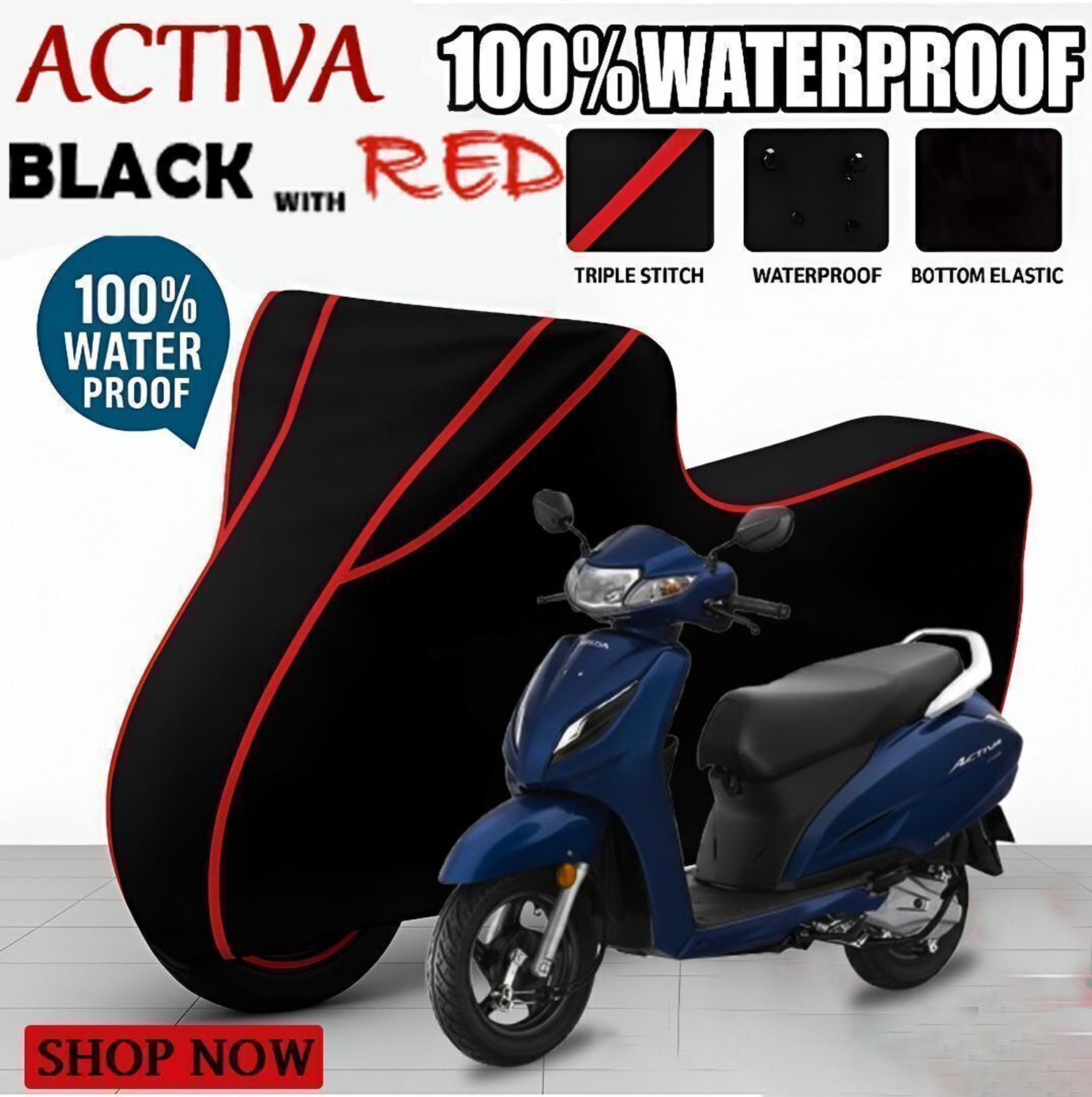 Image of Oroma Waterproof Two Wheeler Cover for Honda