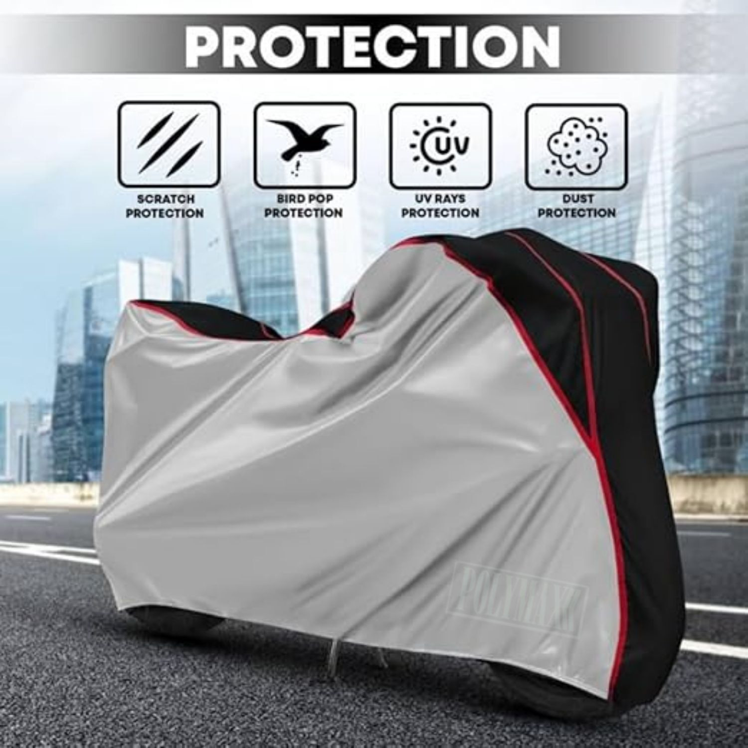 Image of OliverX Waterproof Two Wheeler Cover for Royal Enfield