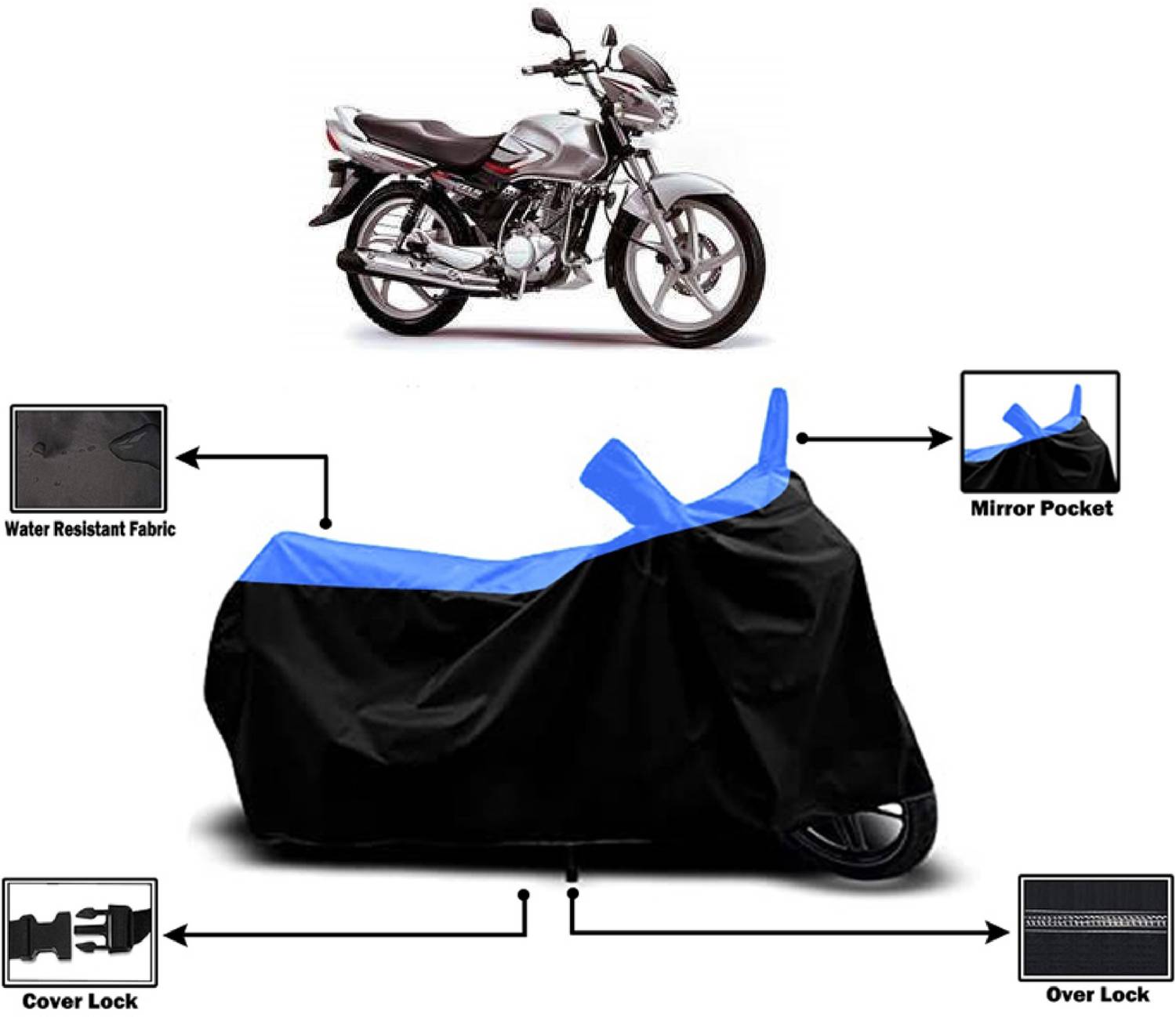 Amexride Two Wheeler Cover for Suzuki