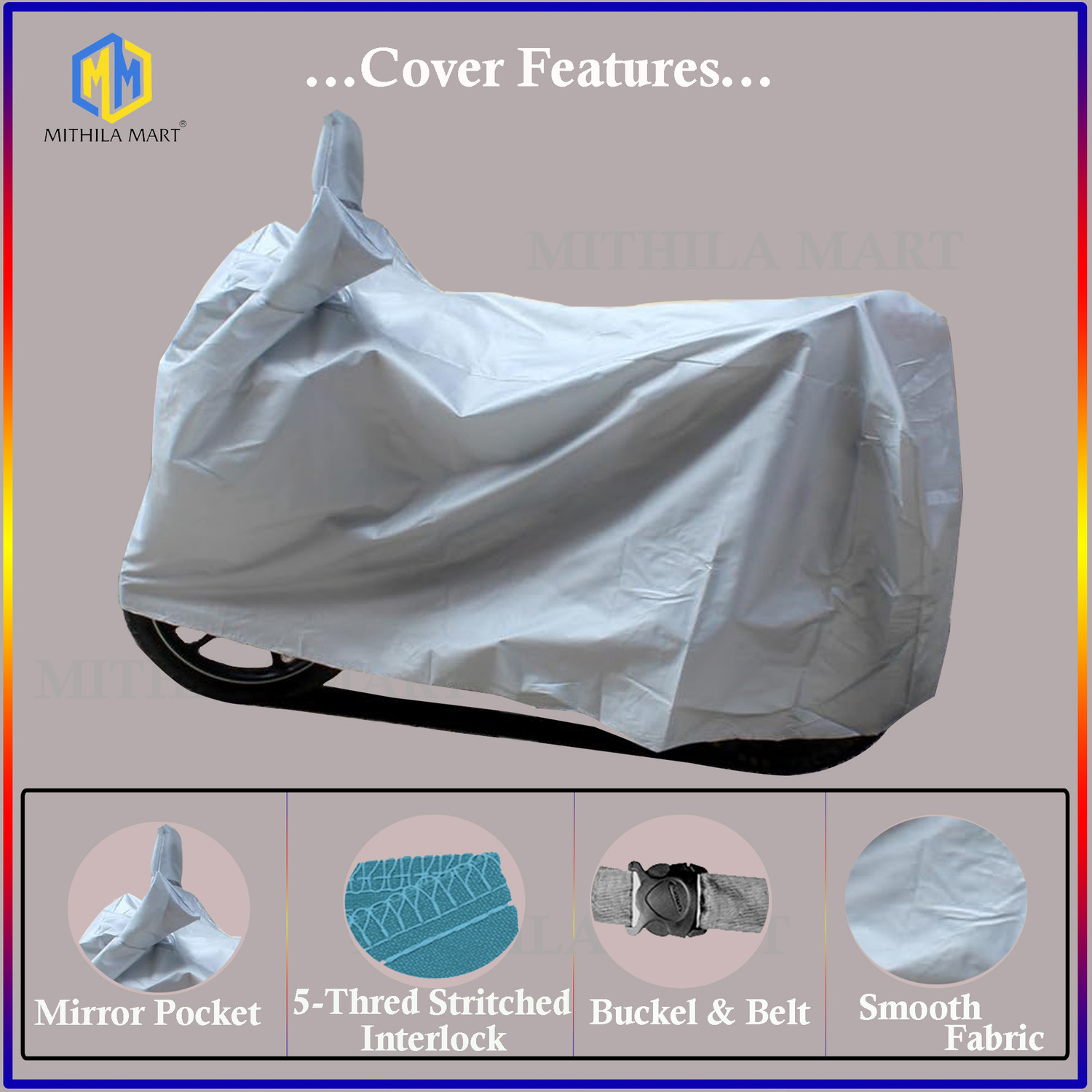 Image of MITHILA MART Waterproof Two Wheeler Cover for Honda