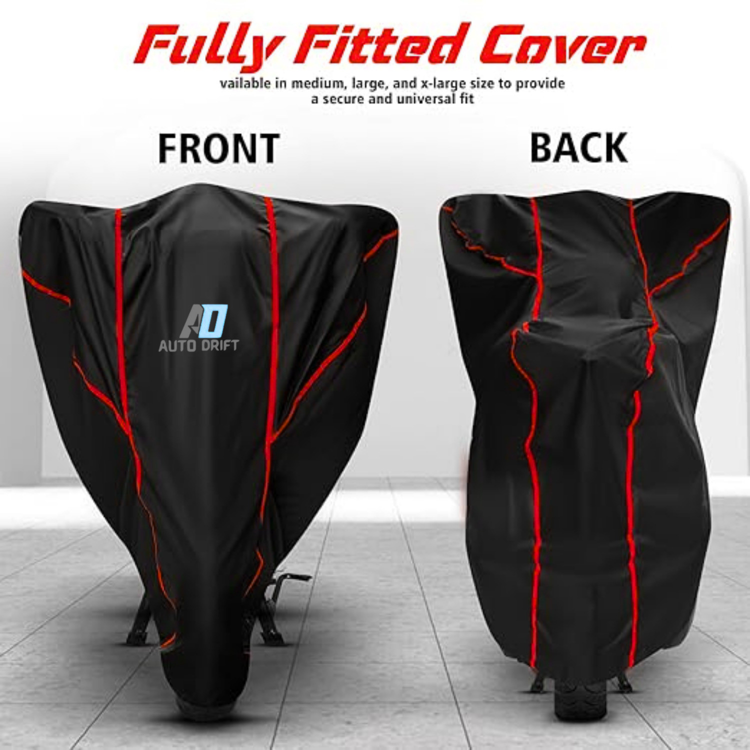 Image of Auto Drift Waterproof Two Wheeler Cover for Suzuki