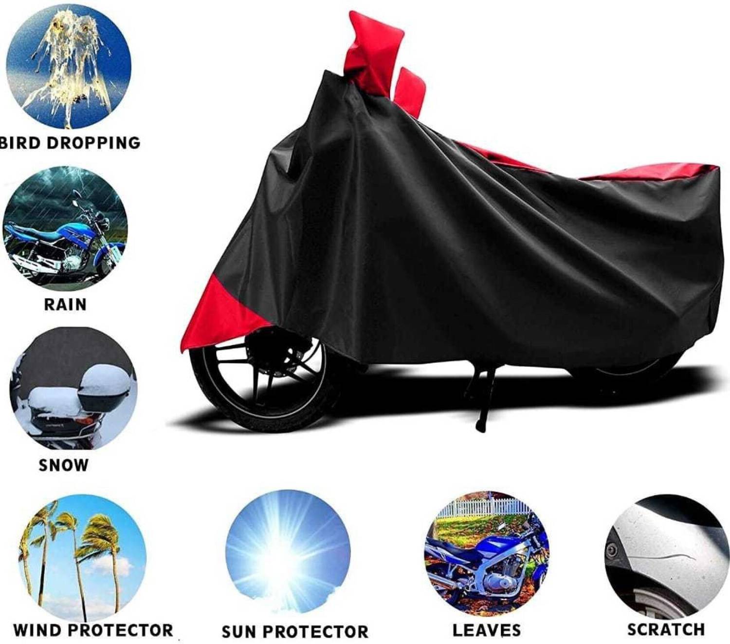 APNEK Waterproof Two Wheeler Cover for Universal For Bike