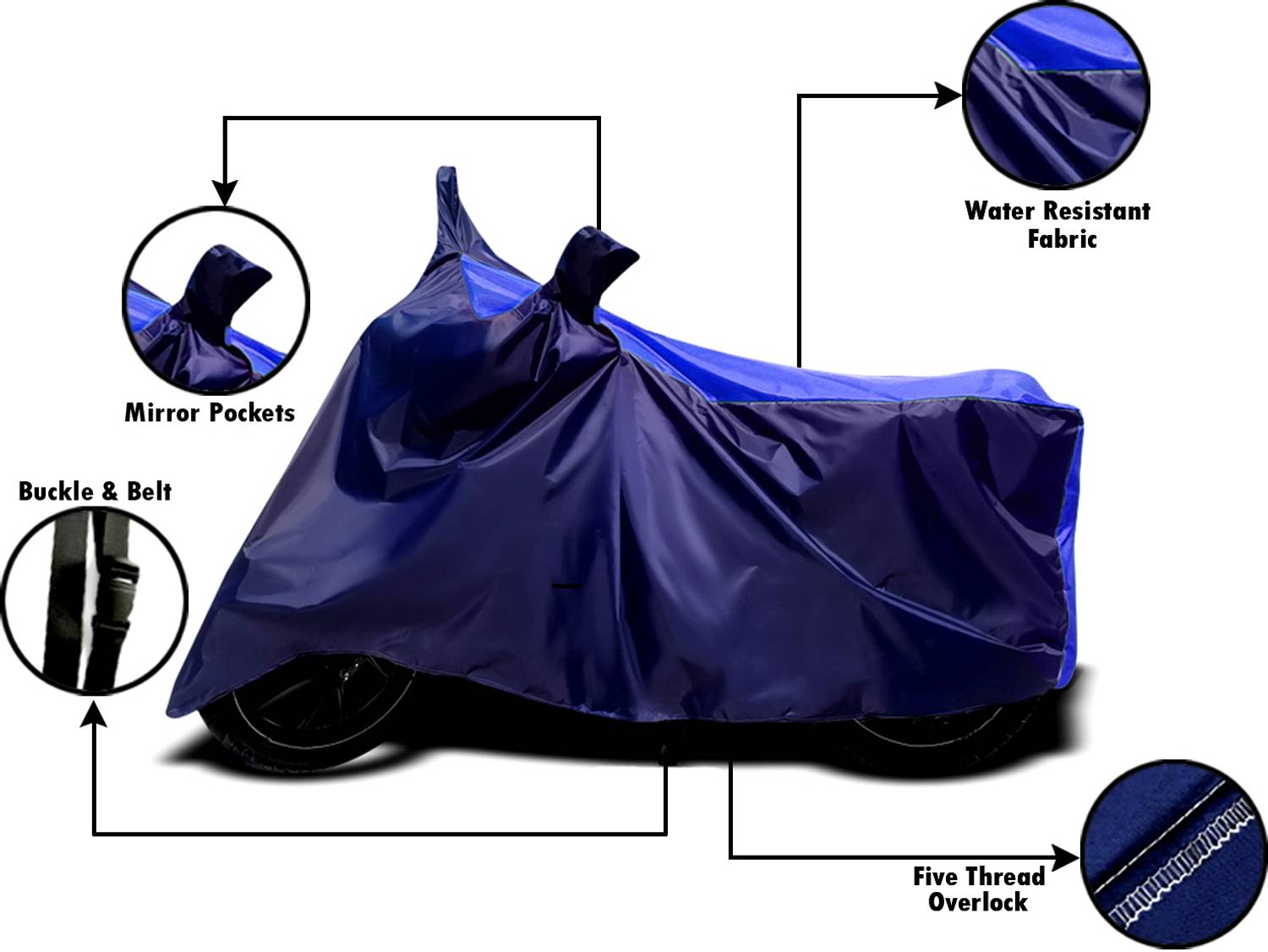 AUCTIMO Two Wheeler Cover for Hero