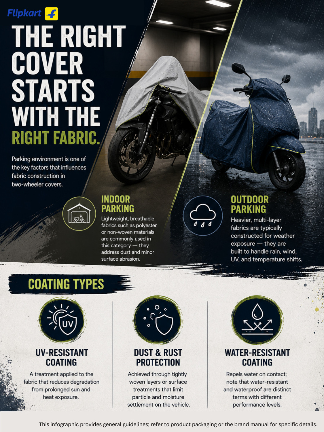 Image of SRP PRODUCT Waterproof Two Wheeler Cover for Bajaj