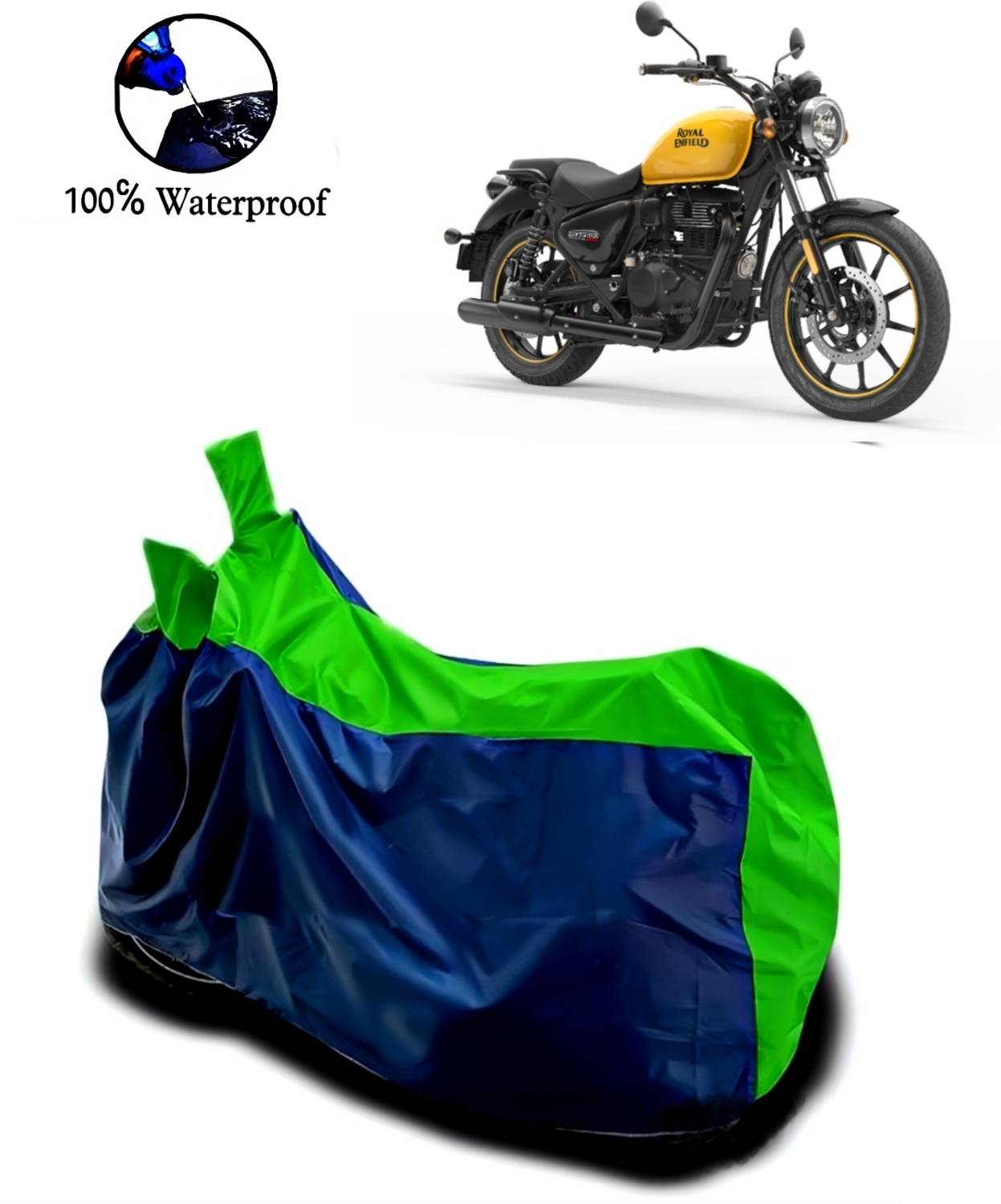 Autofly Waterproof Two Wheeler Cover for Royal Enfield