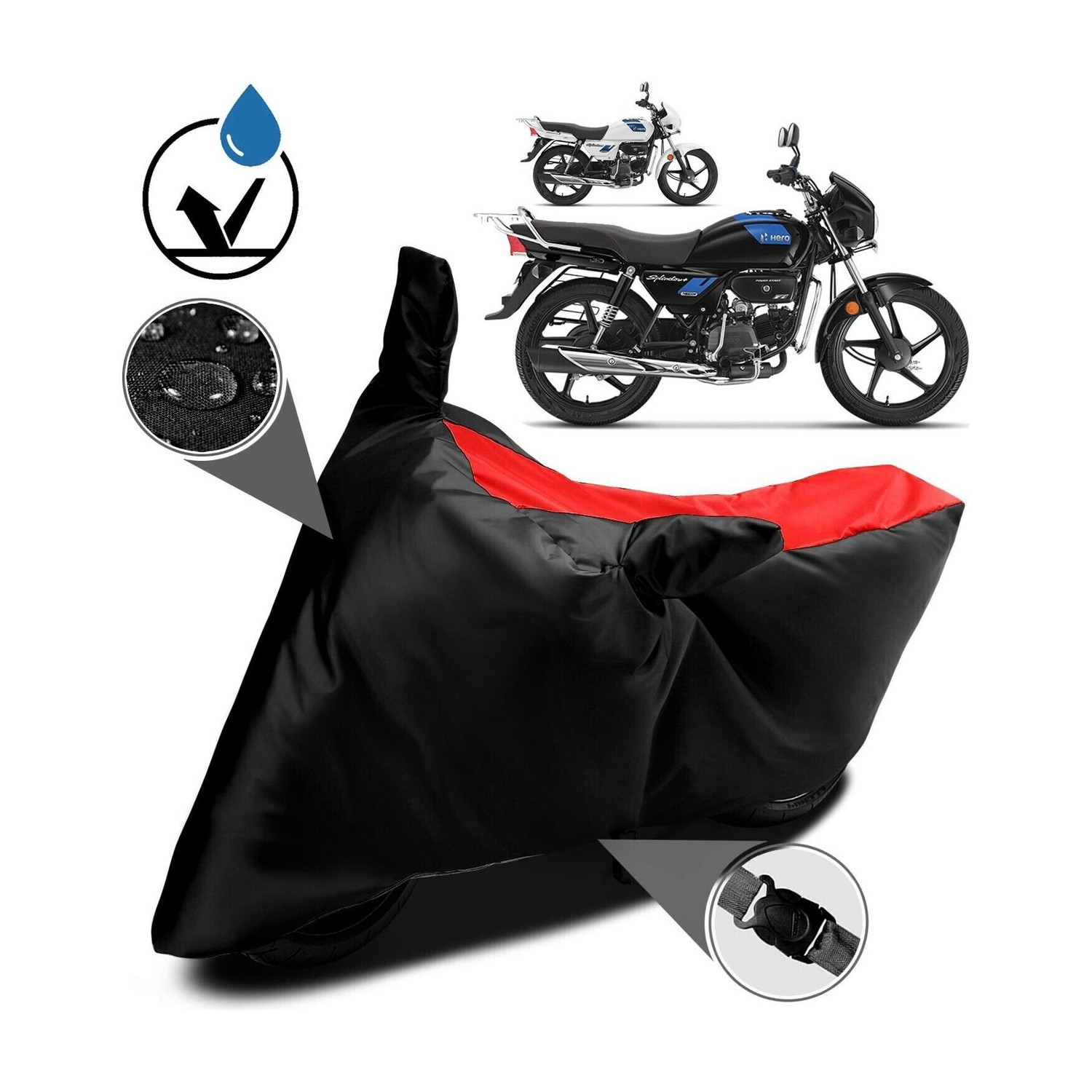 Image of MWBB Waterproof Two Wheeler Cover for Hero
