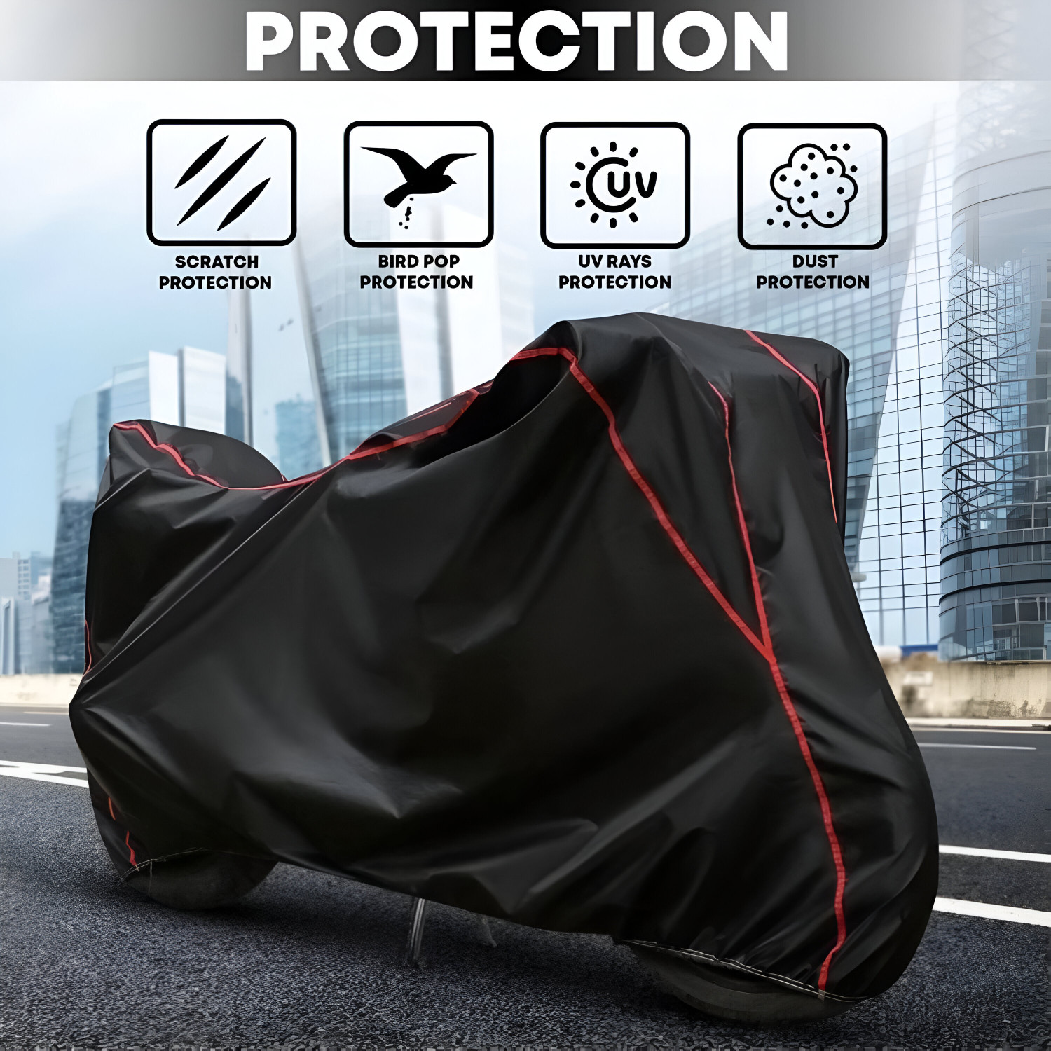 Image of Starvin Waterproof Two Wheeler Cover for Hero