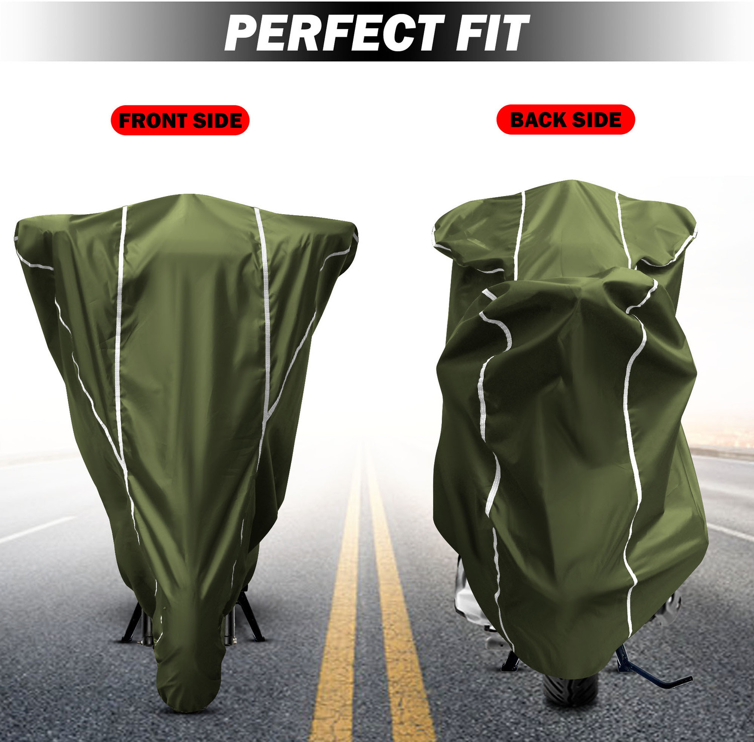 Image of AUTOCAD Waterproof Two Wheeler Cover for Bajaj