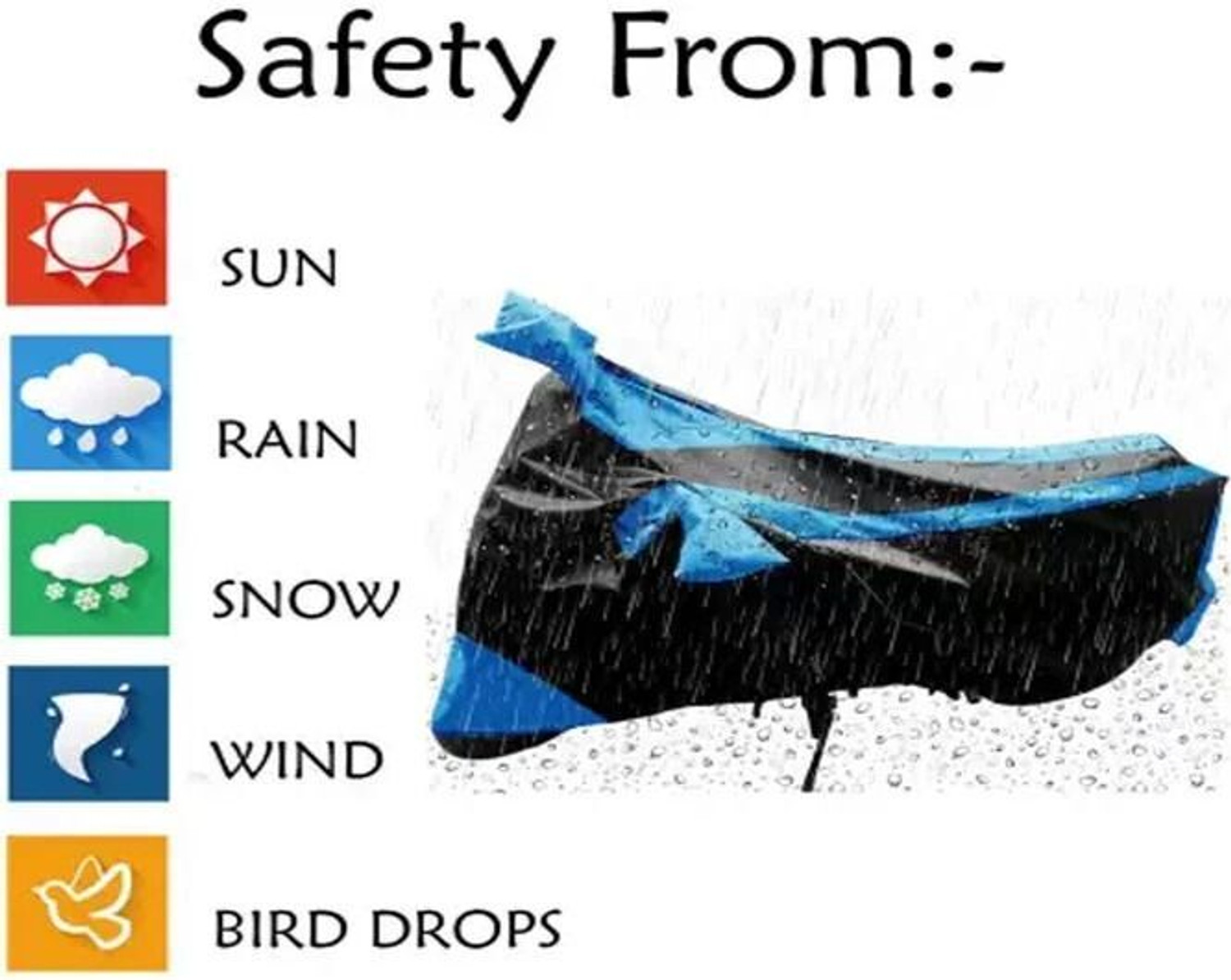 Image of RRZ Waterproof Two Wheeler Cover for Hero
