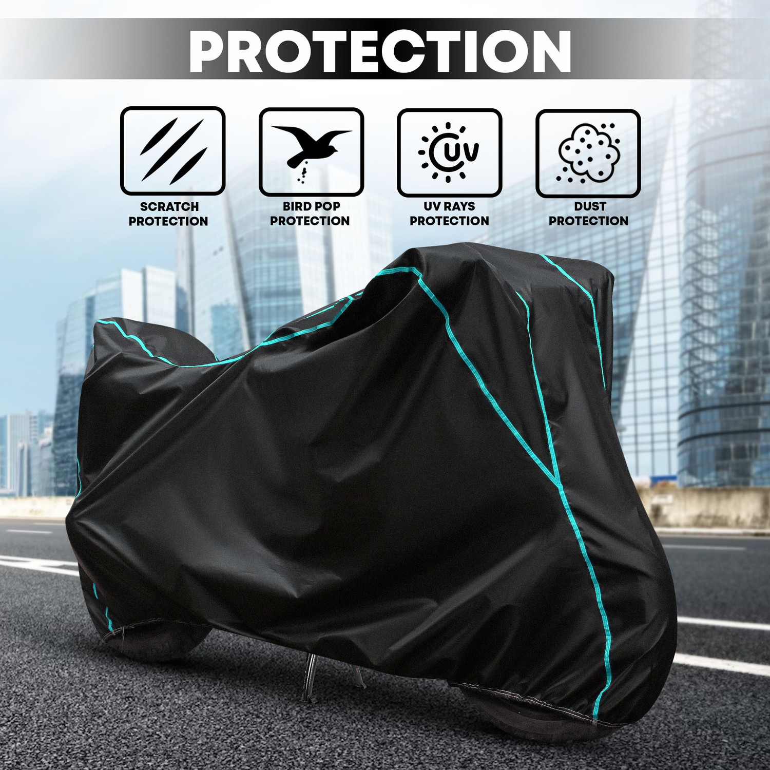 Image of AutoGalaxy Waterproof Two Wheeler Cover for TVS