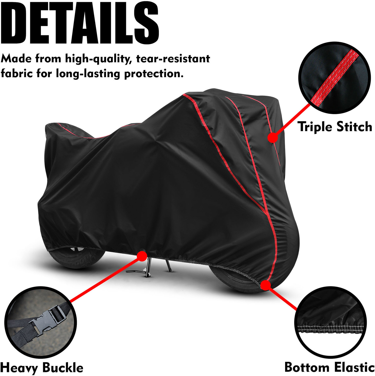 Image of Mwiss Waterproof Two Wheeler Cover for TVS