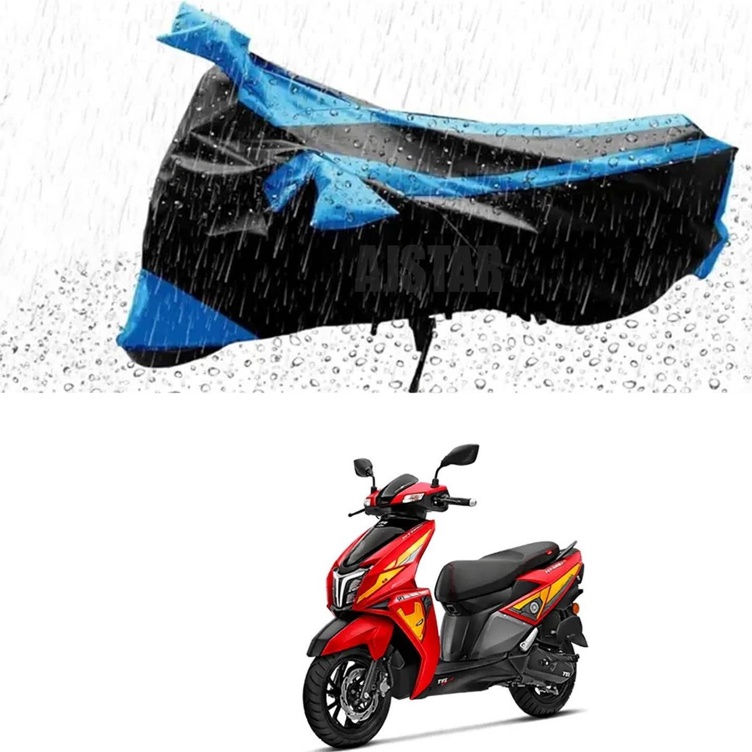AJSTAR Two Wheeler Cover for TVS