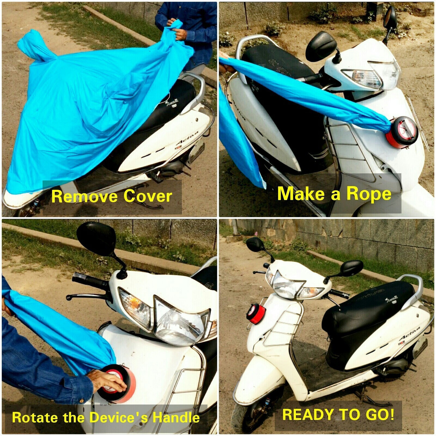 Image of BIKE BLAZER Waterproof Two Wheeler Cover for TVS
