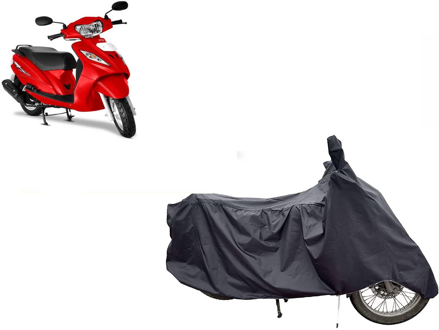 Anlopeproducts Waterproof Two Wheeler Cover for TVS